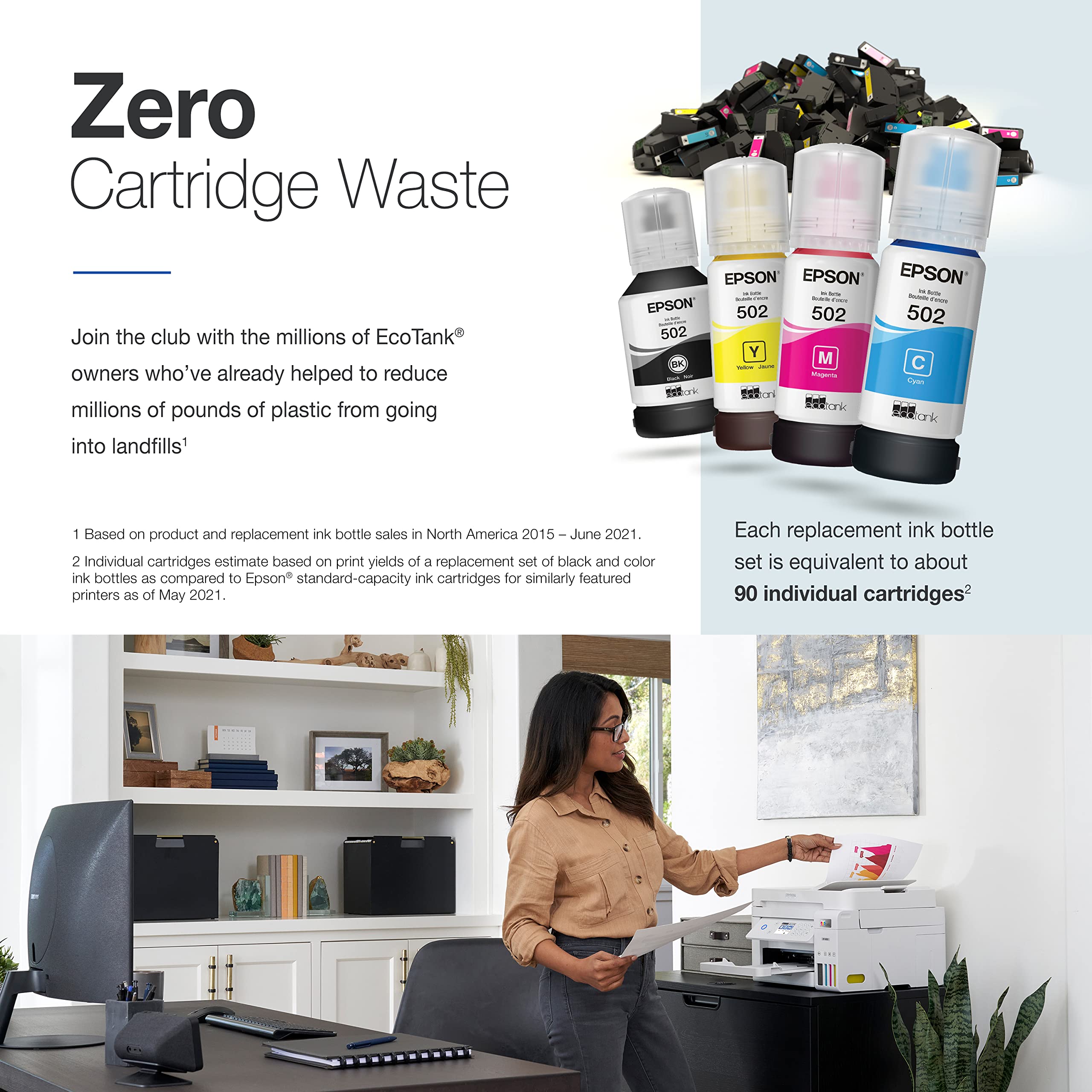 Epson EcoTank ET3850 Wireless Color AllinOne CartridgeFree