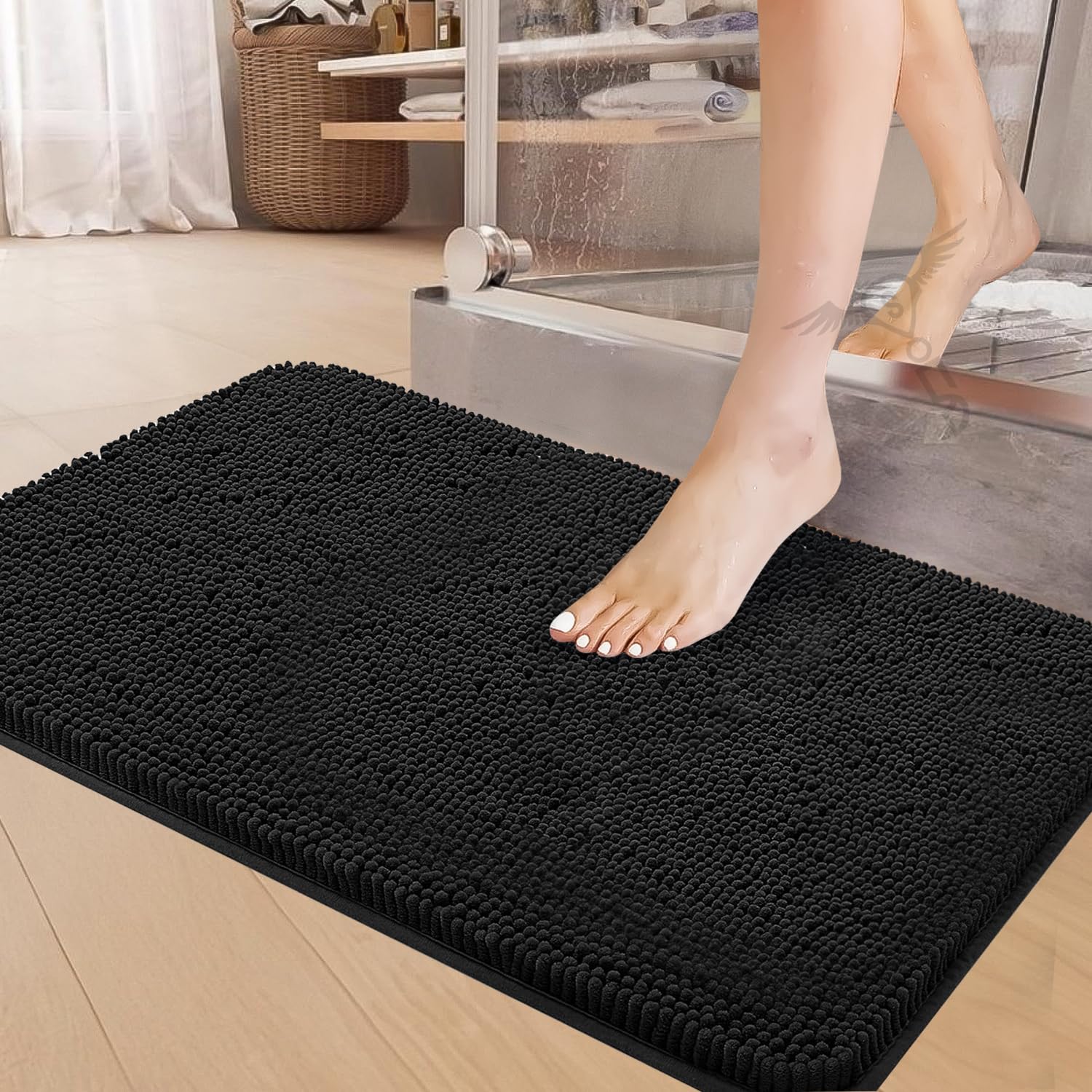 SITTELLA® 3 Pcs Microfiber Bathroom Door Mat Super Soft Anti Slip Floor Mat for Home Kitchen Bedroom (Black - 40 x 60 cm) (B0CJLQ1ZSD) Amazon Price History, Amazon Price Tracker