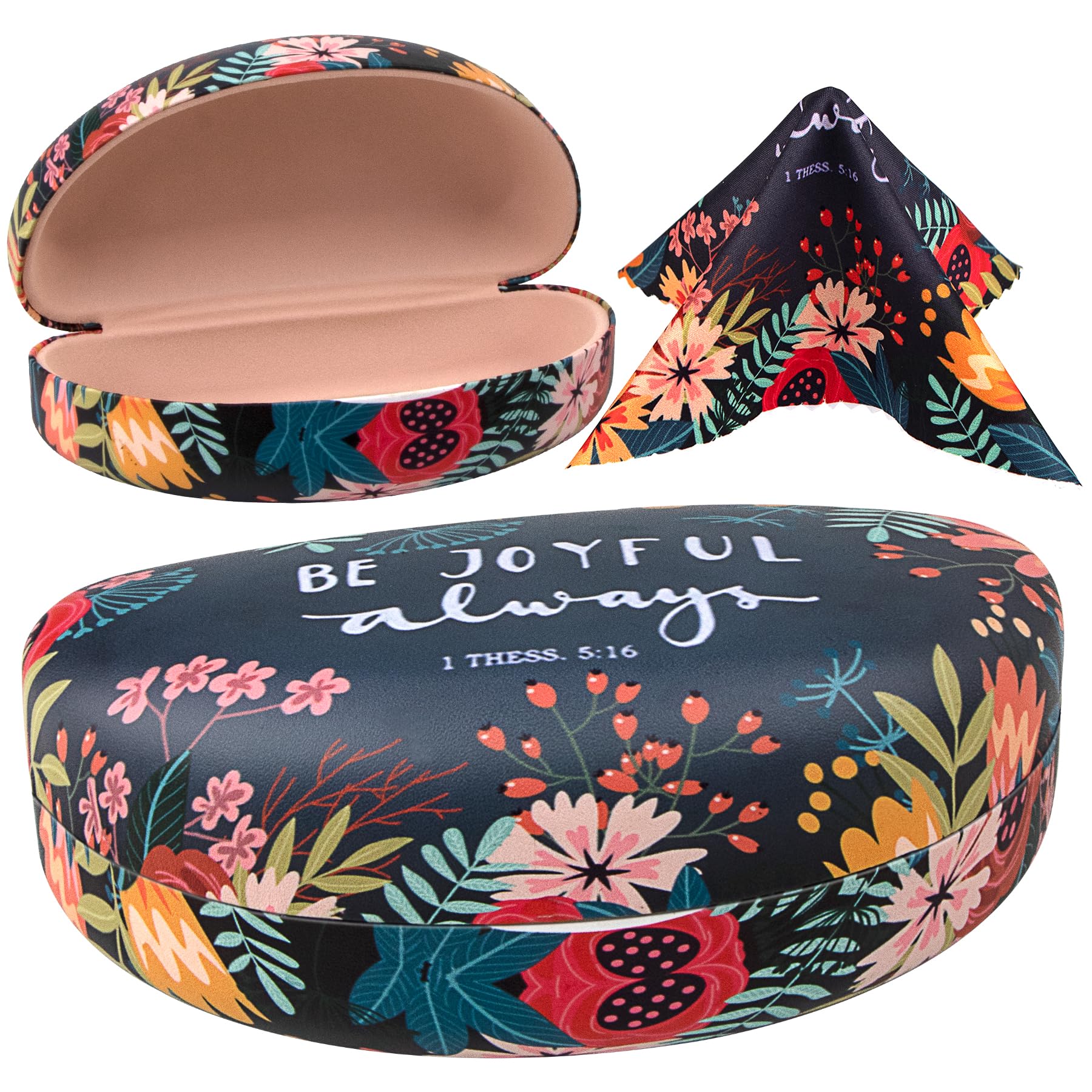 PG6 Oversized Hard Shell Sunglasses Case, Protective Holder for Extra Large Reading Glasses