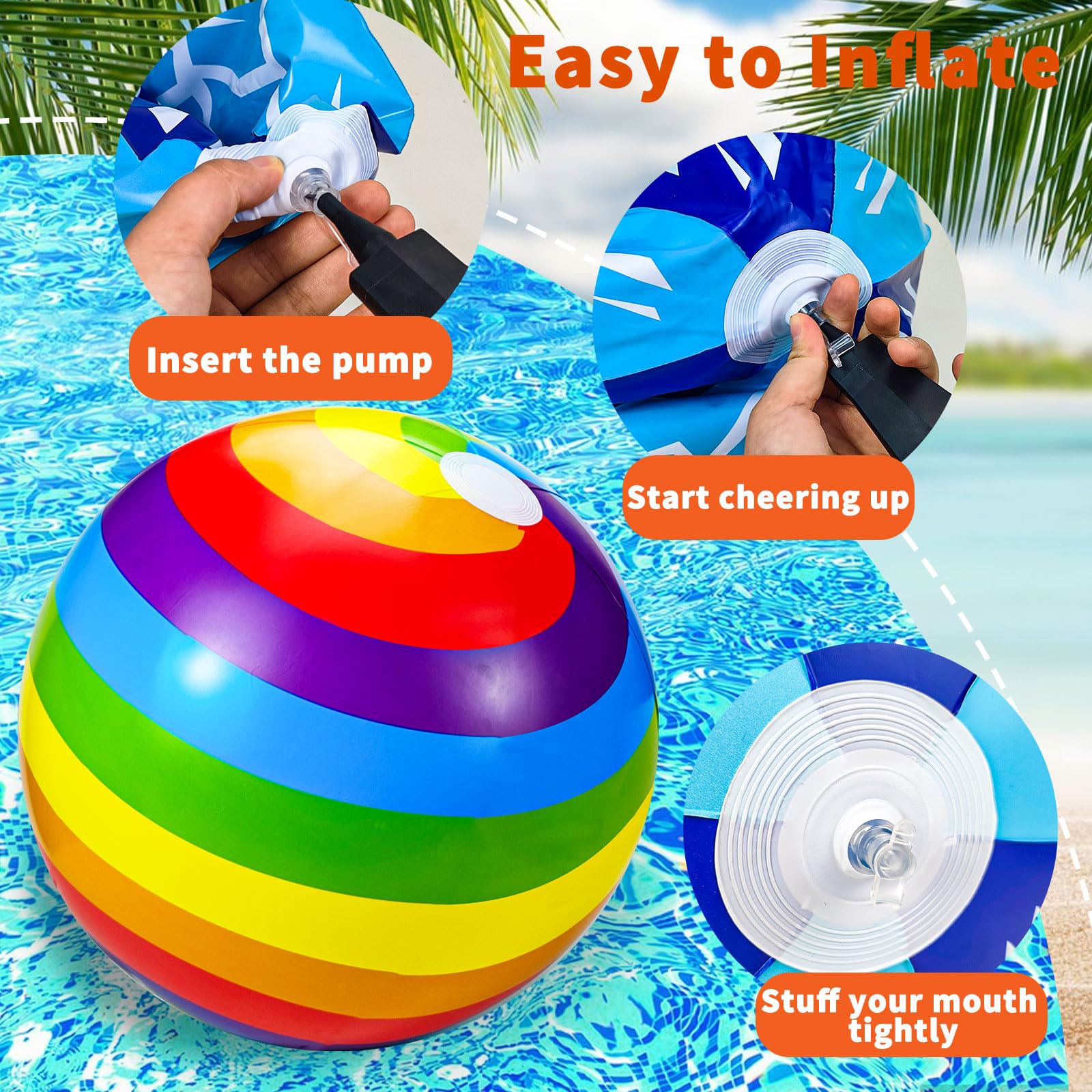 Pelotas De Playa Inflables Transparentes | Kl Visual Articulos
