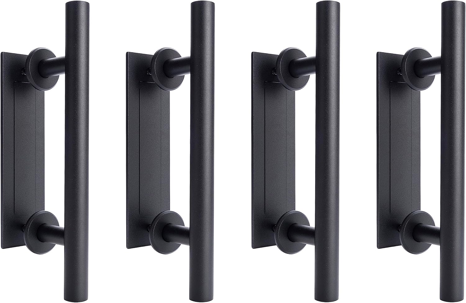 Wright Products 4 Pack Interior Barn Door Pull and Flush Handle Set Mounting