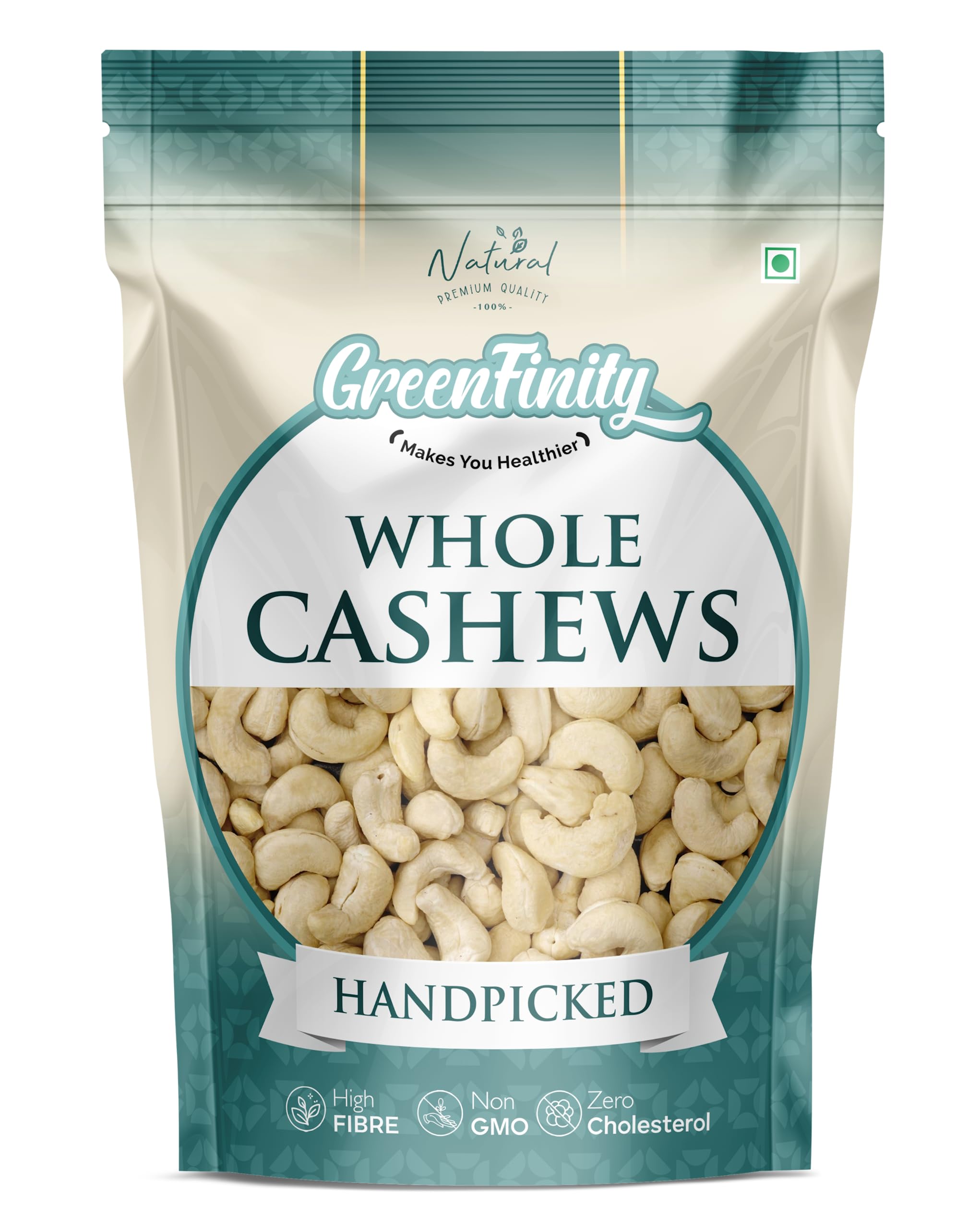 GREENFINITY Pure Cashews Whole, 500g | Orignal W320 Sized | Rich in Protein, Magnesium, and Phosphorus | Premium Nuts and Dry Fruits | Value Pack (B0C998DWZQ) Amazon Price History, Amazon Price Tracker