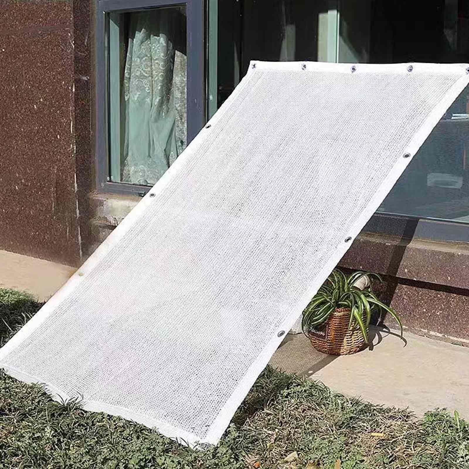 Bianco Rete Ombreggiante 50% Resistente Ai Raggi UV Telo Ombreggiante 2.0x3.0 m per Colture Serre Esterno Giardino