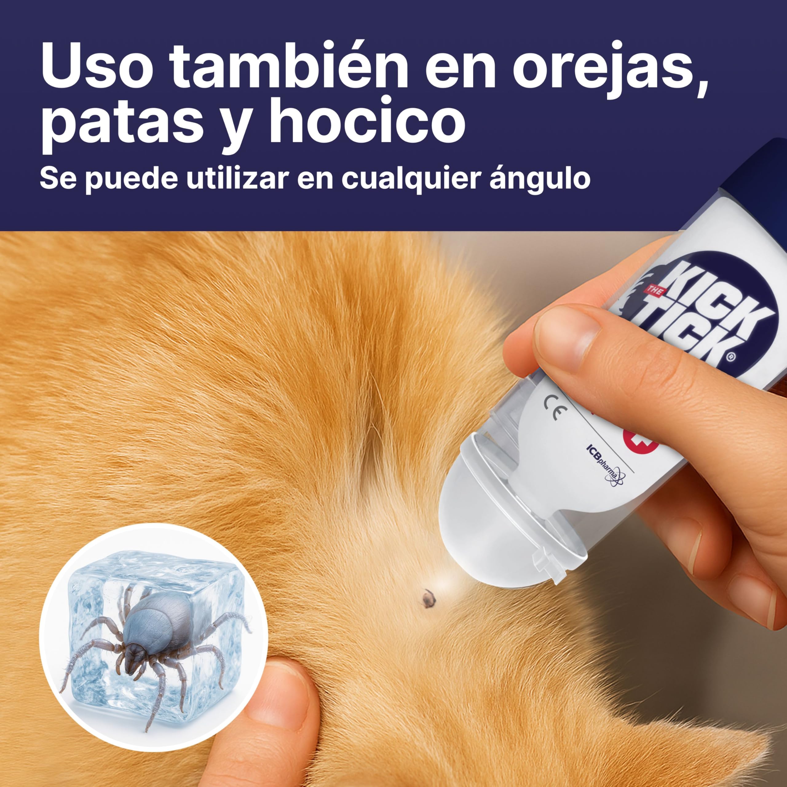 Novokill Kick The Tick Set 2X | Removedor con Spray Helado y Pinzas Profesionales | Elimina Garrapatas de Forma Fácil y Segura | 2X 9ml para Perros y Humanos