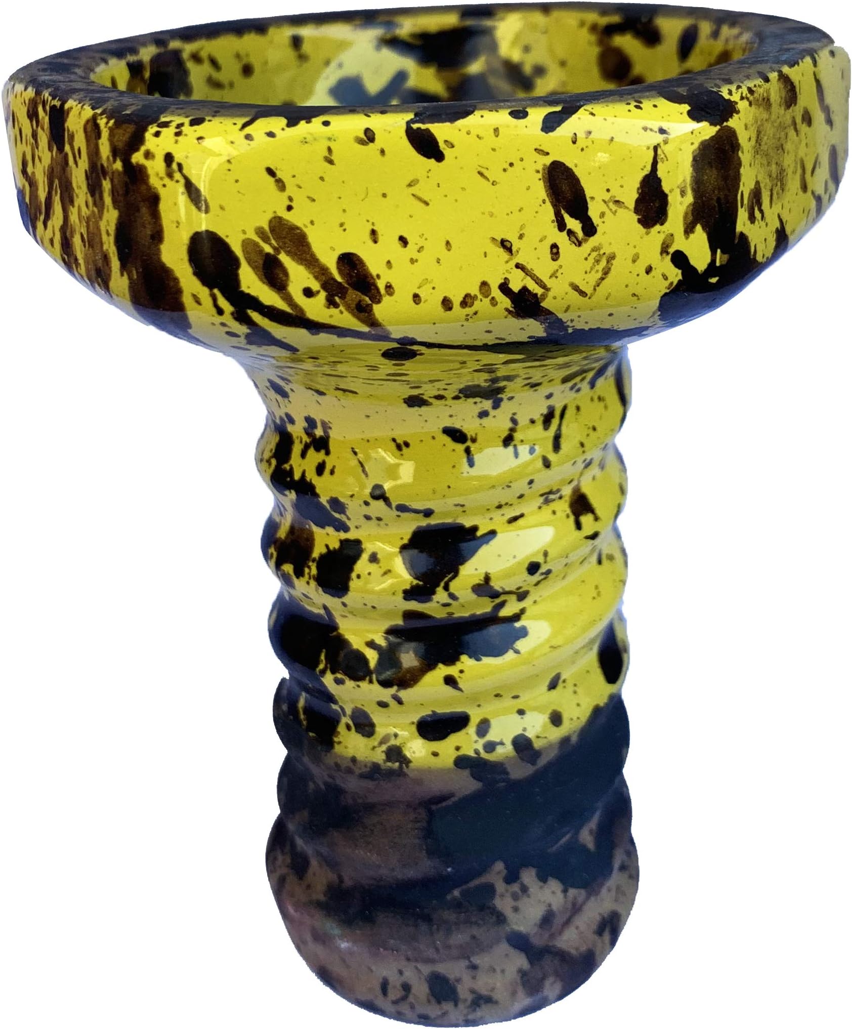 Shaman Hookah Shisha Bowl Clay Bowl [ScrewBolt Edition] (Acid Yellow)
