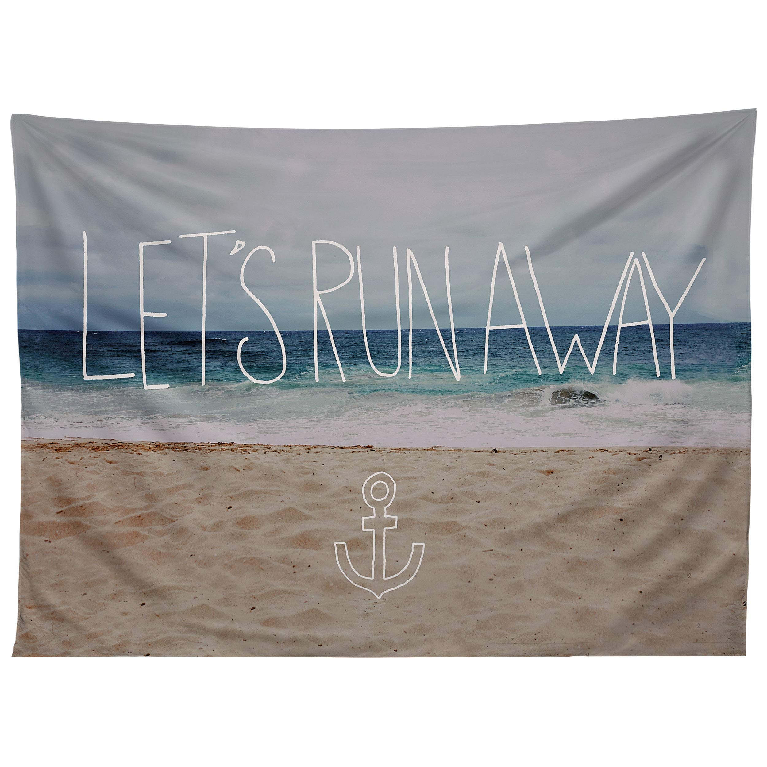 Deny Designs Leah Flores Lets Run Away III Tapestry, 60" x 80