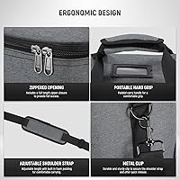 Vista 7 de NEEWER Bolsa de transporte con espuma movible acolchada para Studio Light Q300 Vision 4 ML300 CB60B RGB CB60 MS60B MS60C MS150B, bolsa de transporte