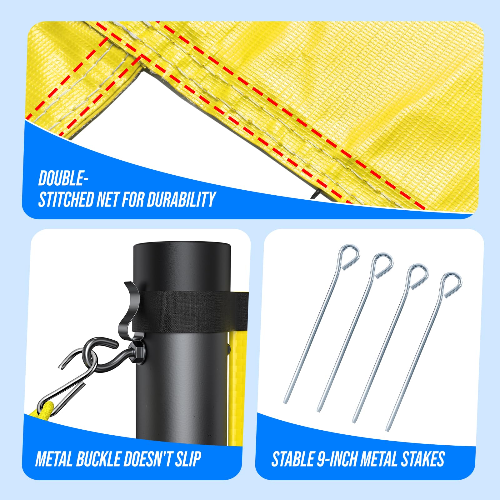 Amazon | Patiassy アウトドアポータブルバレーボールネットセット