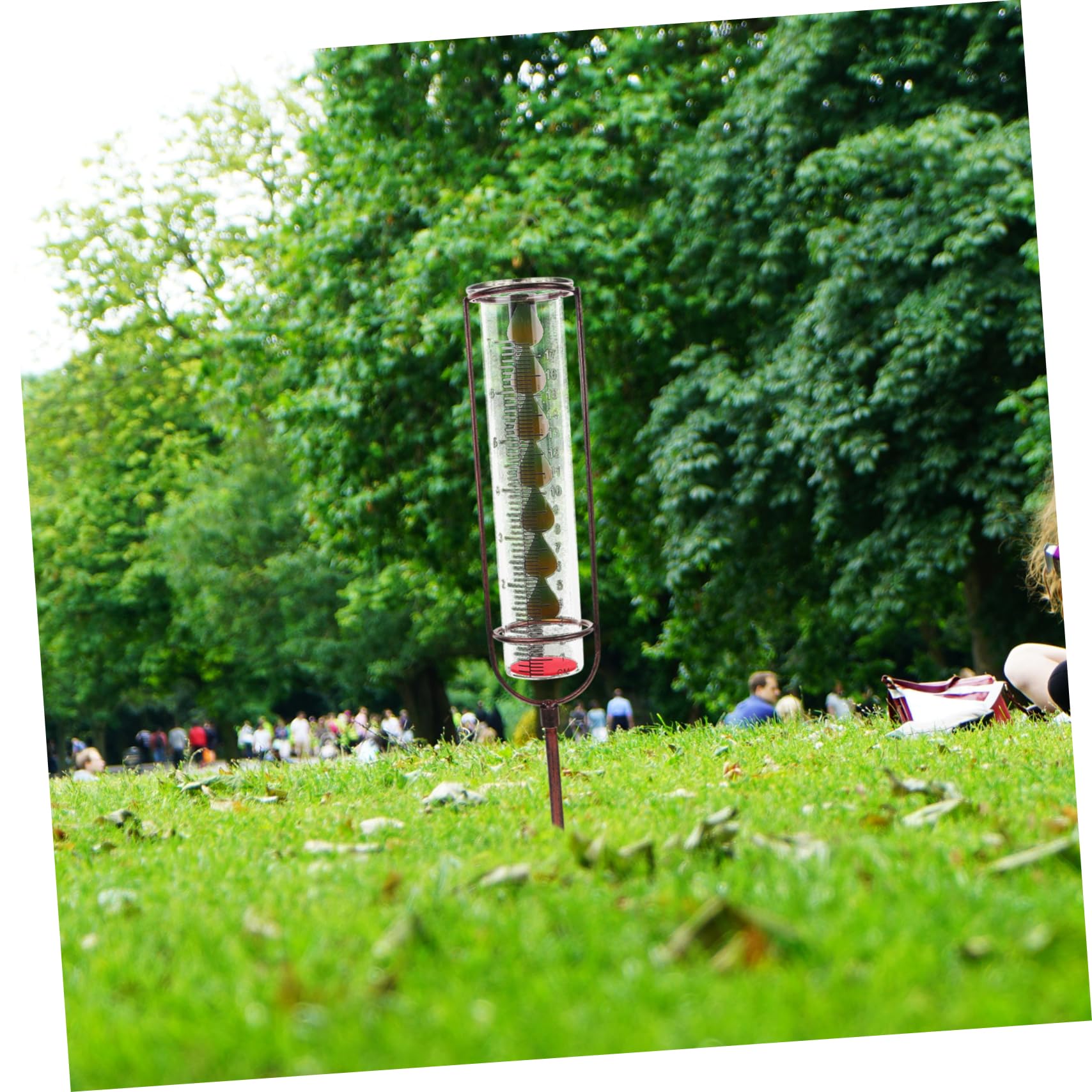 Homoyoyo Replacement Rain Gauge Tube Outdoor Garden Rain Gauge Glass for Yard Garden