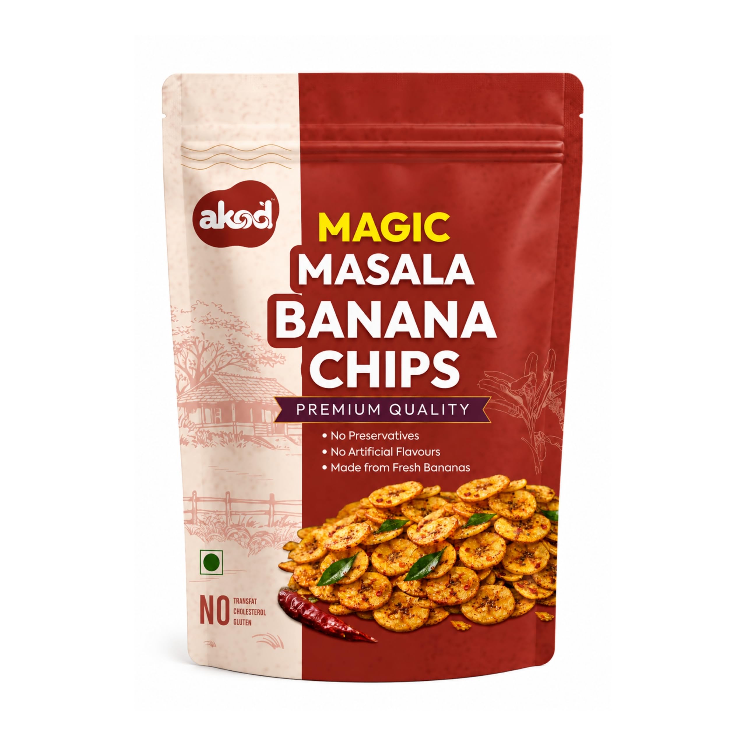 AKOD Magic Masala Banana Chips | Premium Kerala Banana Chips | Crispy & Crunchy Spicy Banana Wafers | No Preservatives | No Artificial Flavours (750 Gm)-image-49