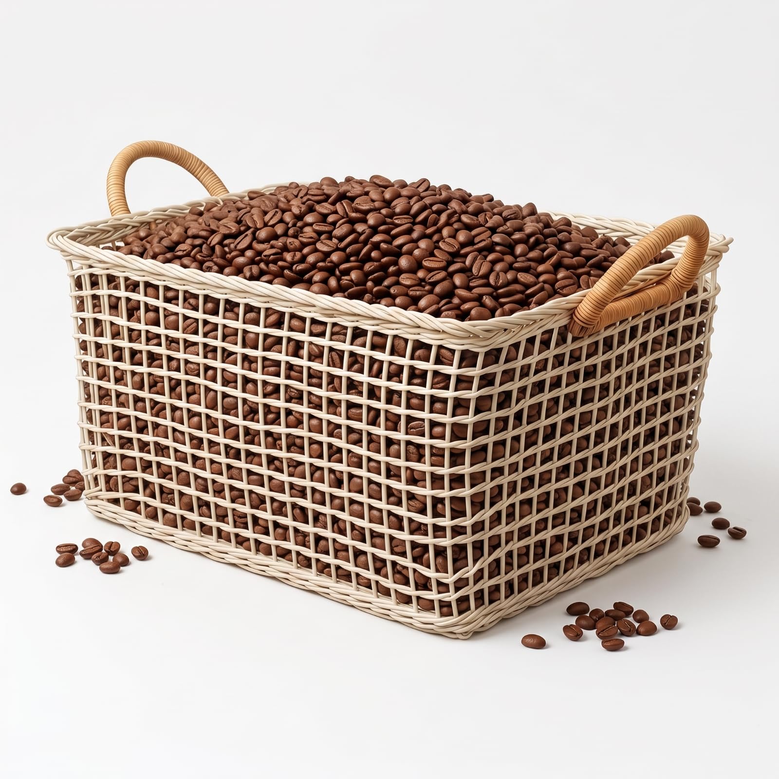 Cesta Rectangular Ratán Multiusos, 44 34 30CM