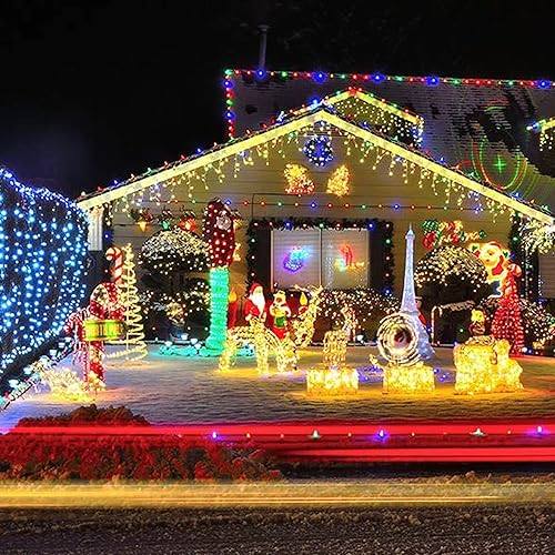Miniatura 5 de Luces de Navidad de Blanco Cálido, paquete de 2, total 40 pies, 200 luces incandescentes, mini tira de luces para árbol de Navidad, decoraciones de
