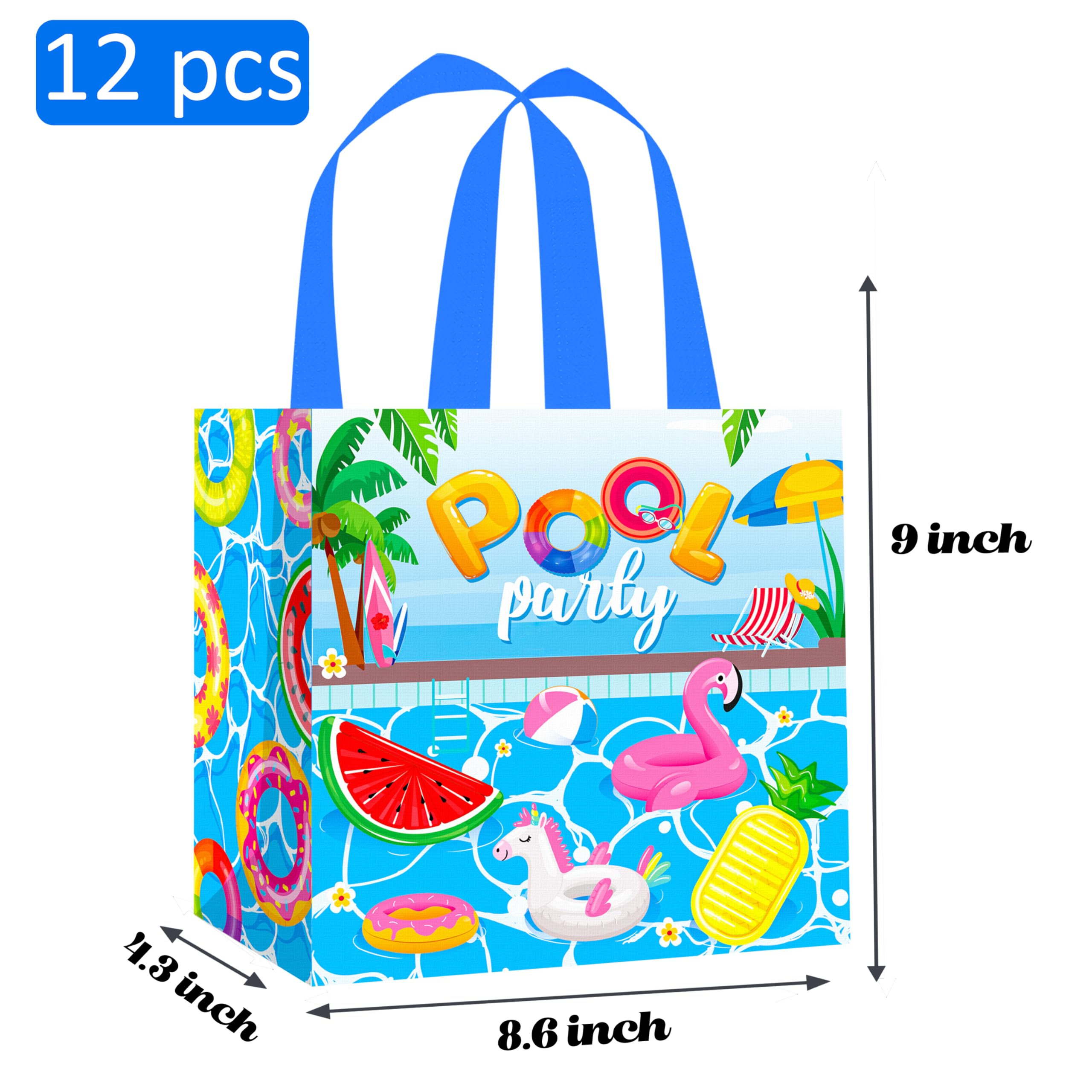 Cajas de regalo para fiestas en la piscina de verano (doradas)