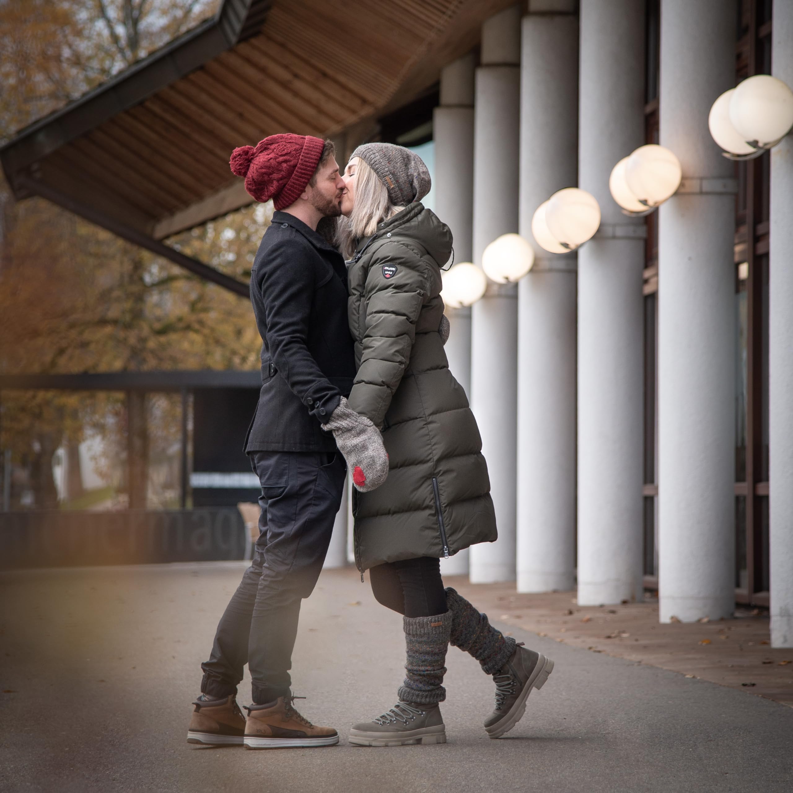 McRon Set Partnerhandschuh Modell Valentina (mit Herz) + Fäustlinge