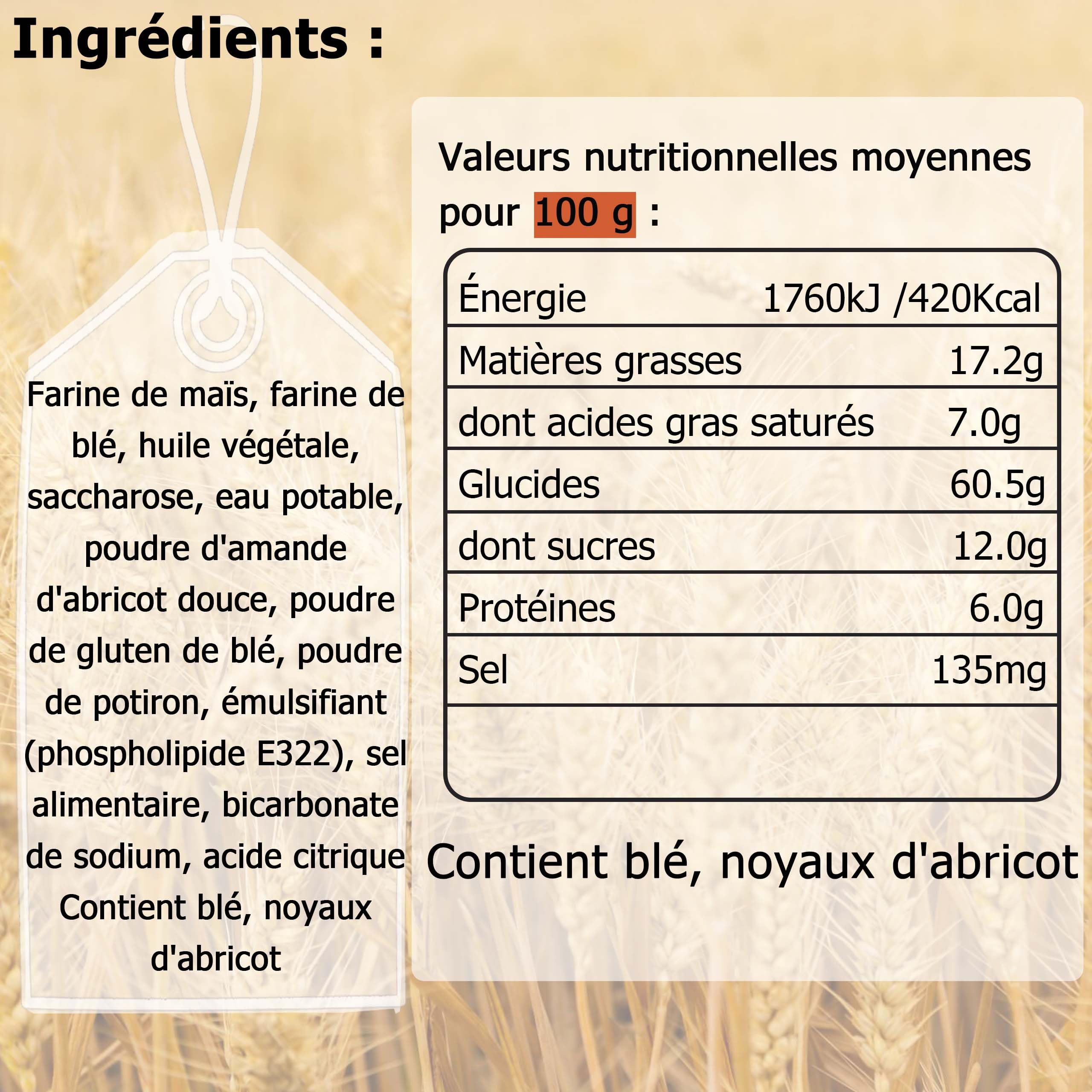 Biscuit énergétique saveur popcorn, Ration de survie longue conservation