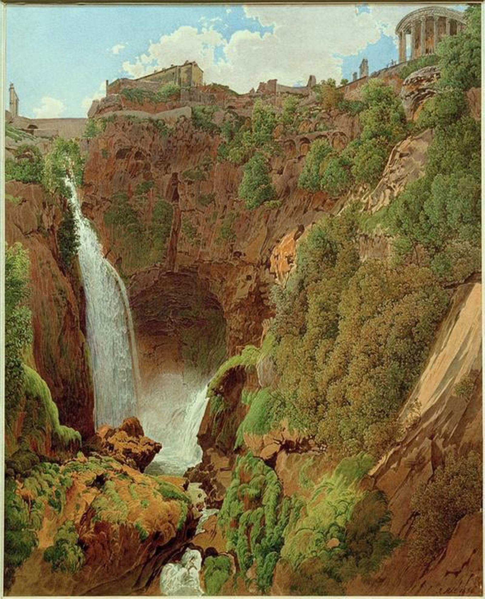 POSTERIIk Famous Animal Posters Vintage Picture Tivoli by Rudolf Von Alt Modern Wall Decor for Home Decor 60x90cm