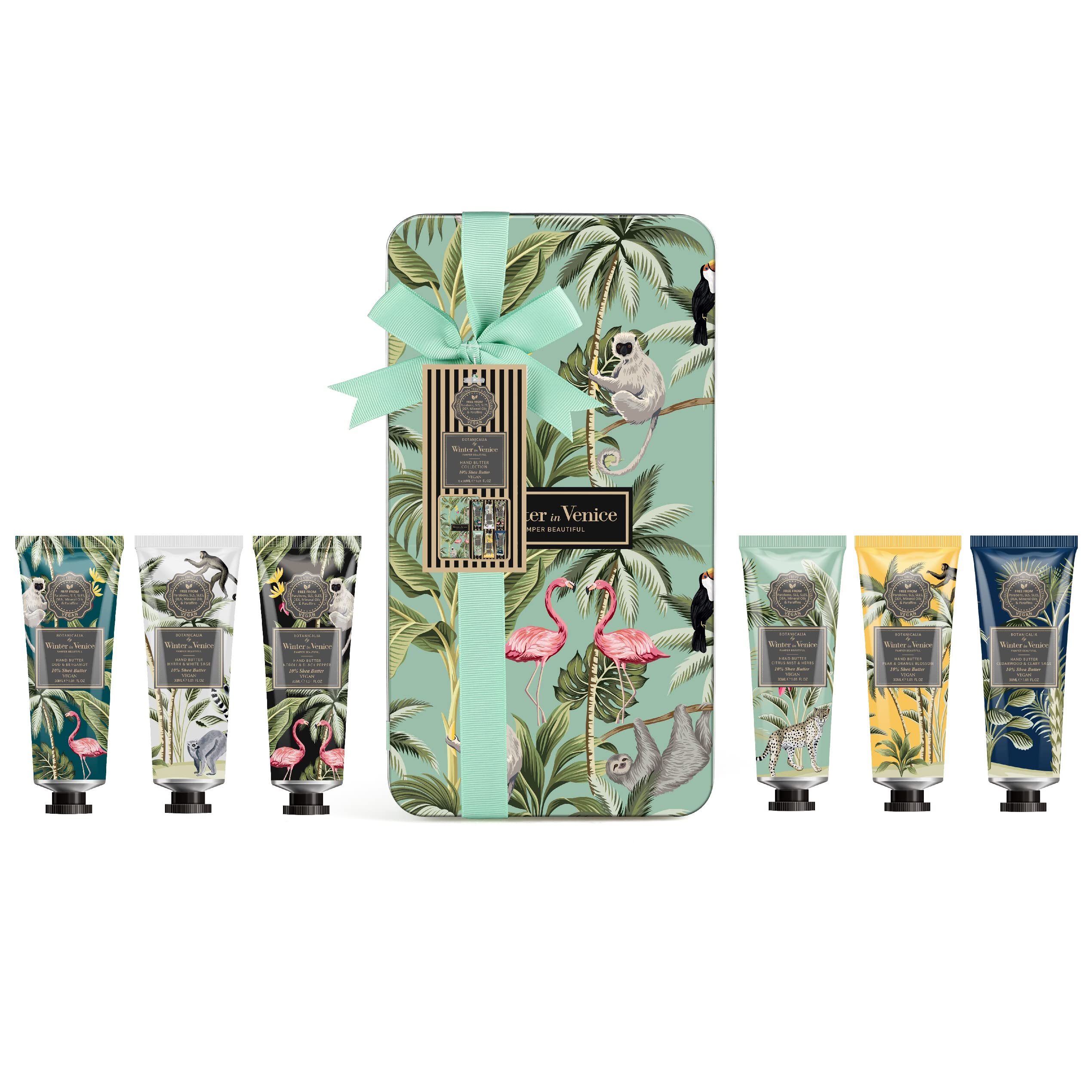 Winter in Venice - Botanicalia 10% Shea Butter Hand Butter Tube Tin Gift Set