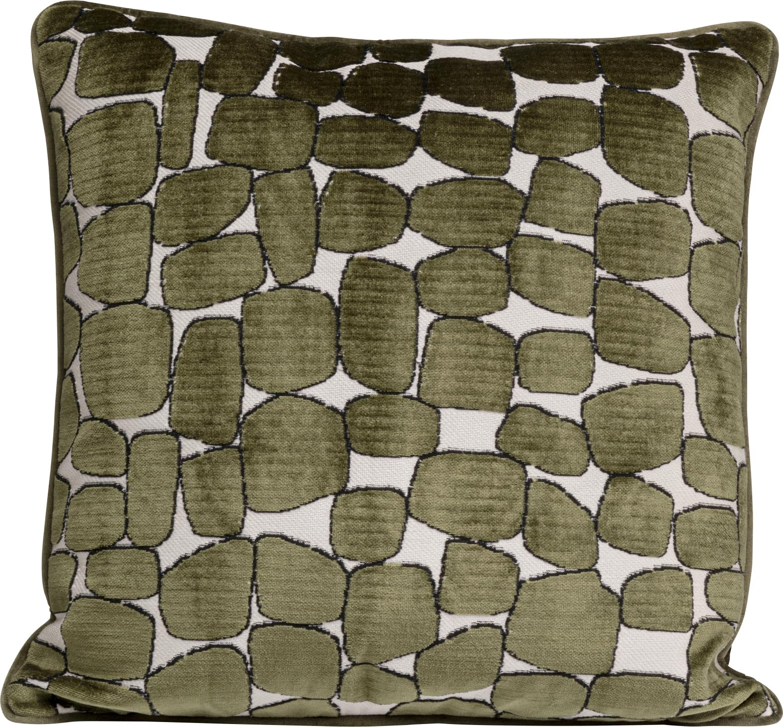 Kare Design Kissen Pebbles, Mehrfarbig, 45x45 cm, Abnehmbarer Bezug mit Reißverschluss, Dekokissen inklusive Füllung, Zierkissen, Sofakissen