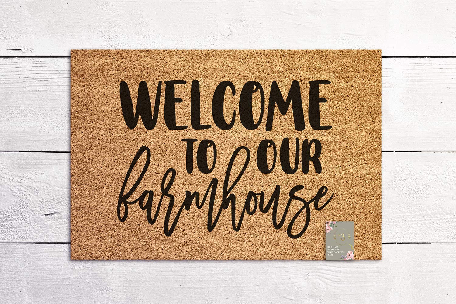to Our Farmhouse Door mat Housewarming Gift Floor