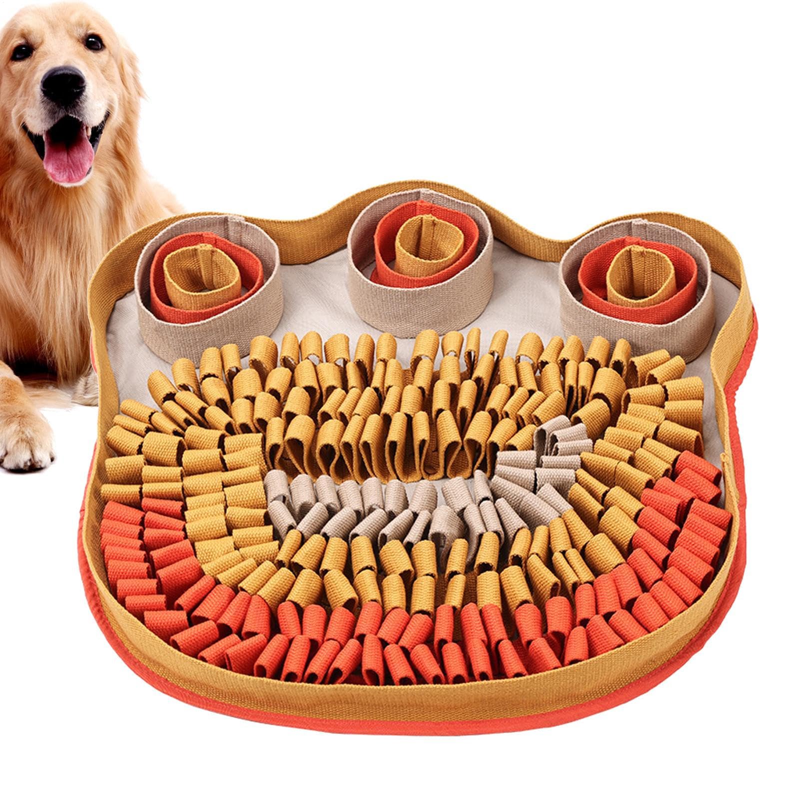 Tapis de Fouille pour Chiots Jouet D'Enrichissement De 48x48 Cm Qui | Tapis de Fouille Pour Intérieur Extérieur Salon Chiots Races Petites Moyenne