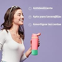 Vista 3 de Owala Funda de silicona para botellas de agua de acero inoxidable, funda protectora antideslizante, protege FreeSip, Twist y Flip, negro, 32 oz