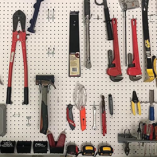 Miniatura 2 de INCLY Kit organizador de accesorios de tablero de clavijas de 278 piezas, surtido de ganchos para tablero de clavijas con cubos para organizar