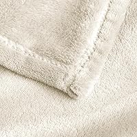 Vista 482 de BEDELITE Fleece Blanket White Throw Blanket for Couch & Bed, Luxury Plush Cozy Fuzzy Blanket 50" x 60", Super Soft Warm Lightweight Throw Blanket