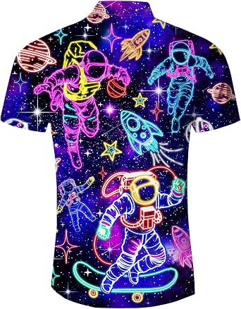TUONROAD Hawaiian Shirt for Men Funny Cat 3D Printed Beach Shirt Short Sleeve Shit Shirt Mens Button Down Summer Casual Shirts M-XXL…