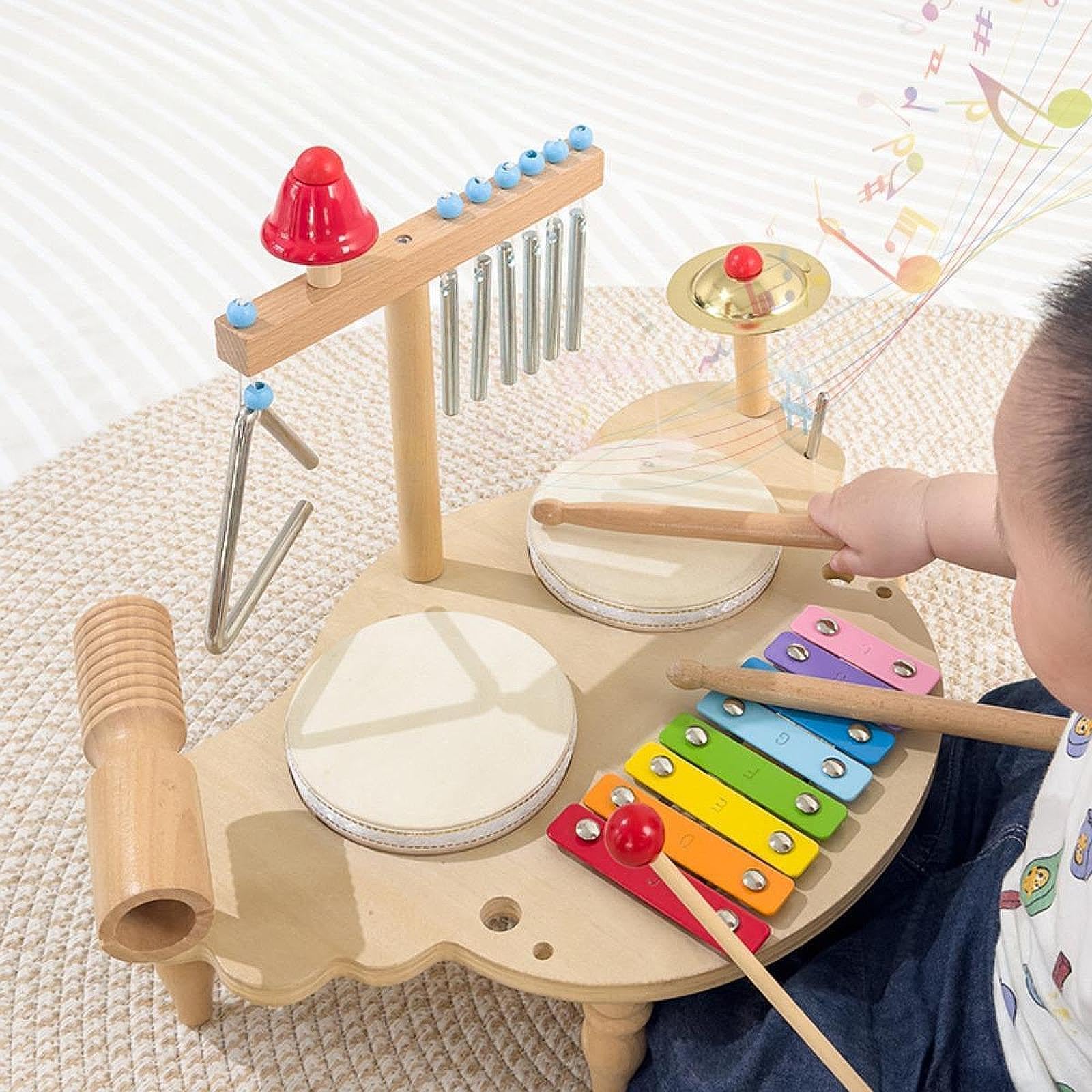 Regali di strumenti a percussione per bambine e bambini. Accendi l'immaginazione e il divertimento con i giocattoli a tamburo per bambini, migliorando