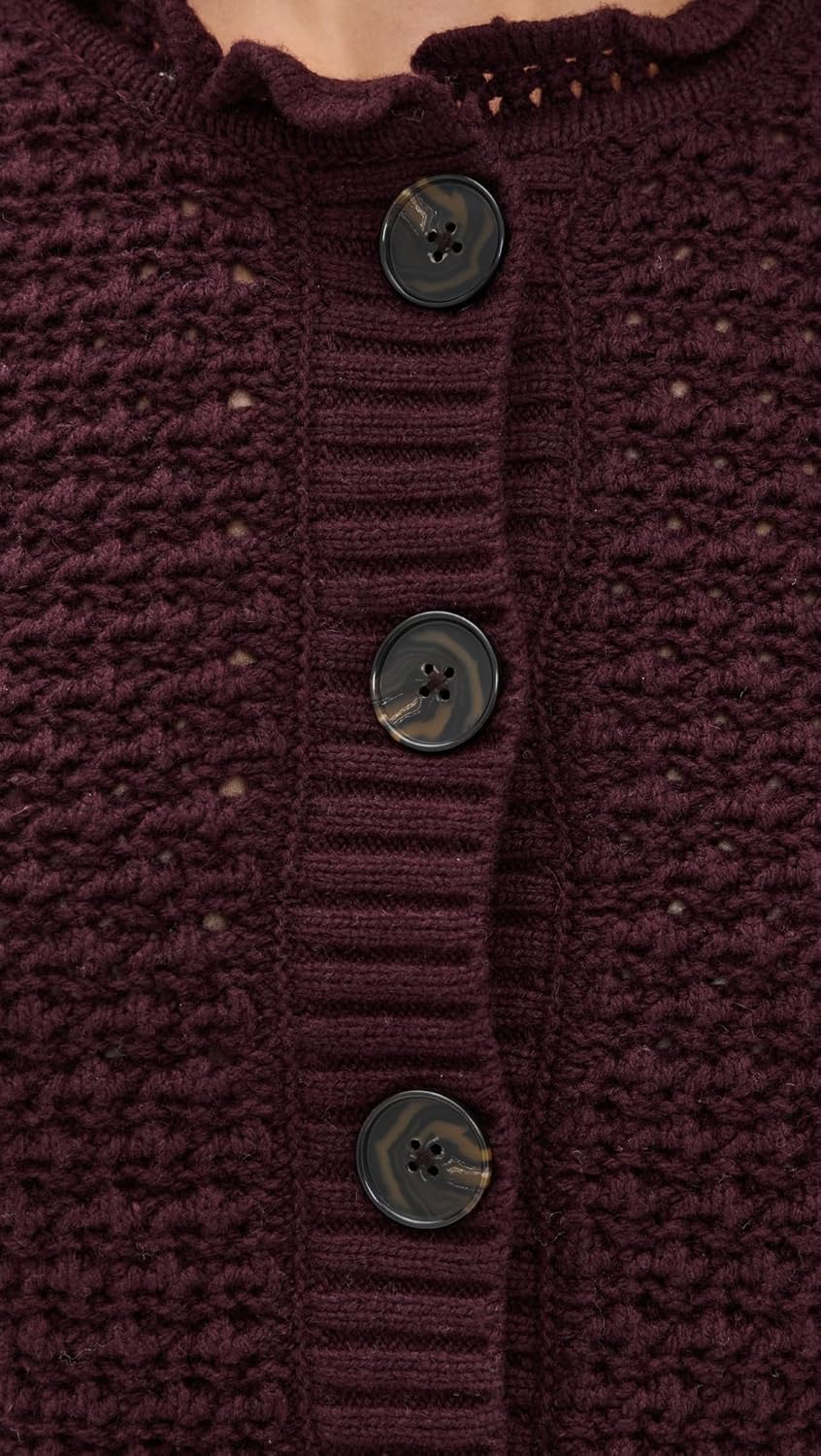 Madewell Women's Scalloped Merino Wool Blend Cardigan - Image 6