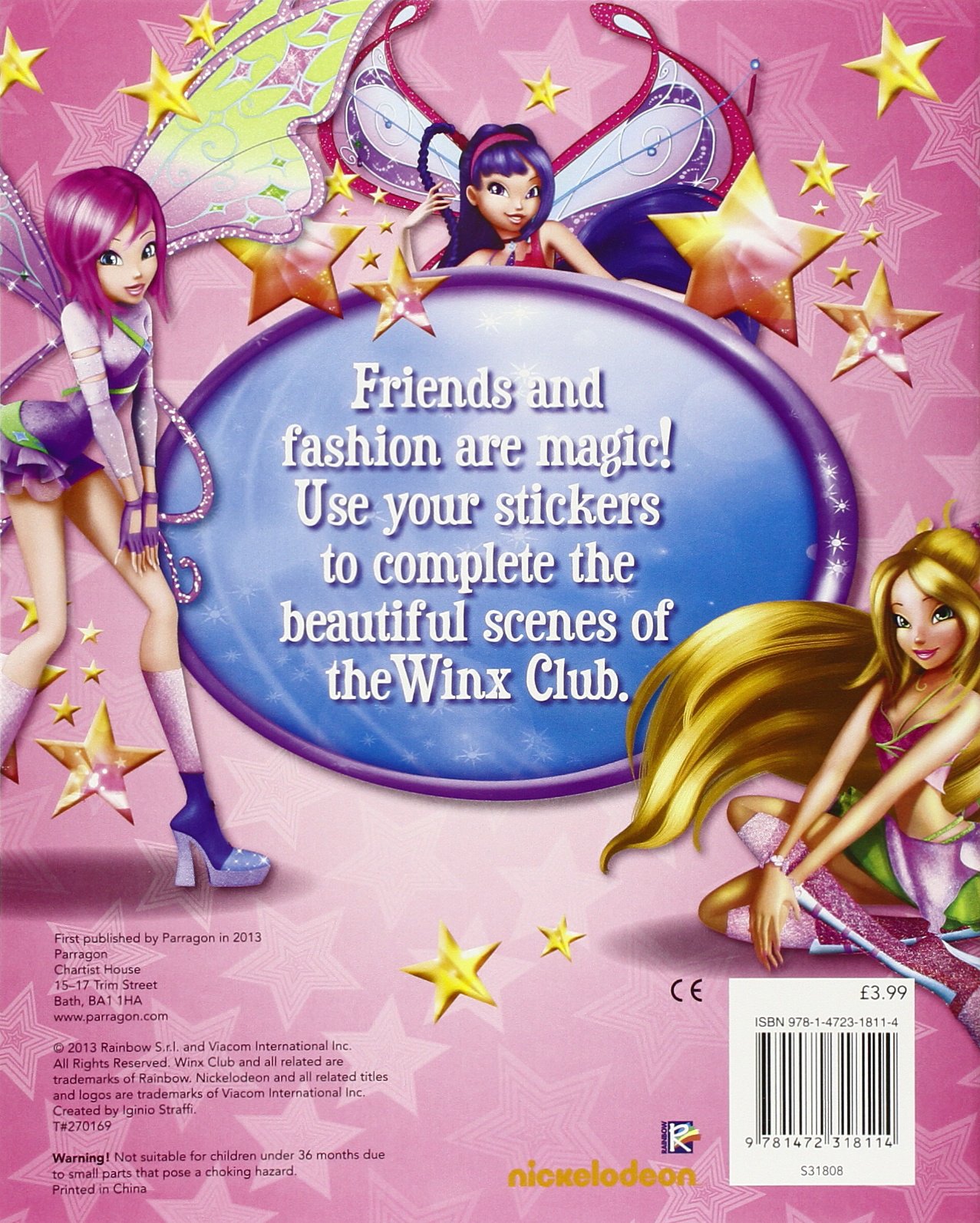 Winx Club Friends Sticker Scenes: Over 50 stickers