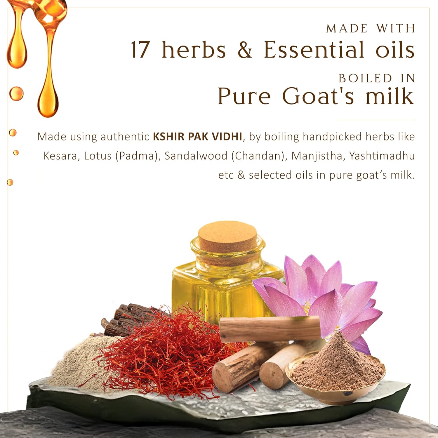 SESA 8% Kumkumadi Kesar Day Cream SPF 20 & PA++ Skin Brightening Ayurvedic Face Moisturizer Face Cream Sun Damage Hydrating with Saffron Lotus Sandalwood for Woman and Men, 50 gm or 1.69 oz - Image 3