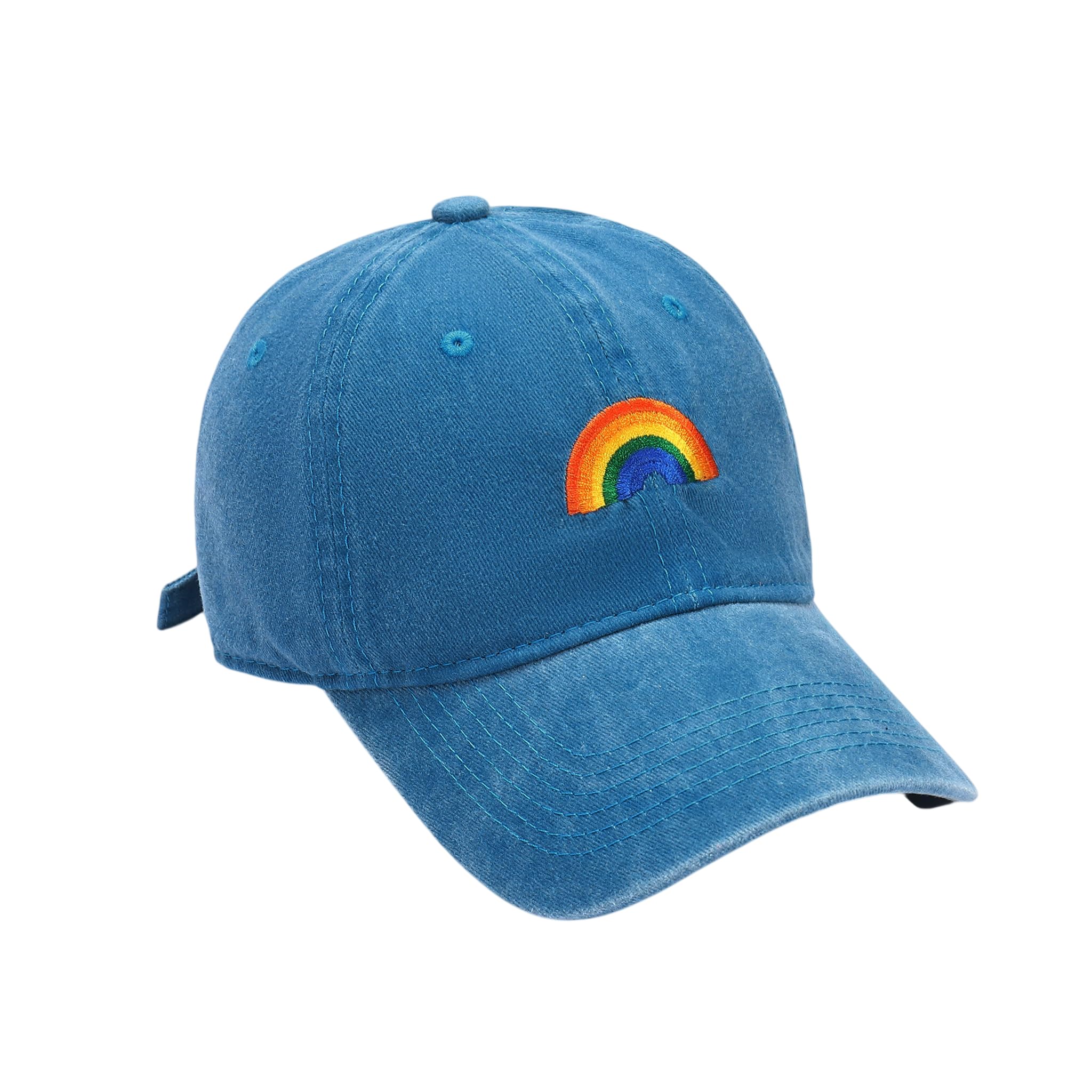 salty The Blue Rainbow Cap for Women Stylish | Summer Head Cap Hats for Girls, Kids, Boys | UV Protection | Adjustable Cotton Caps | Gift for Diwali, Christmas, Marriage, Birthday-picture-31