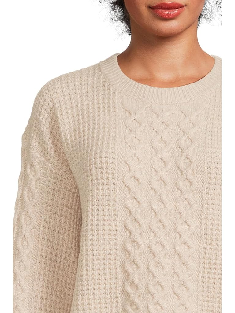 White Splendid Celeste Cable Sweater