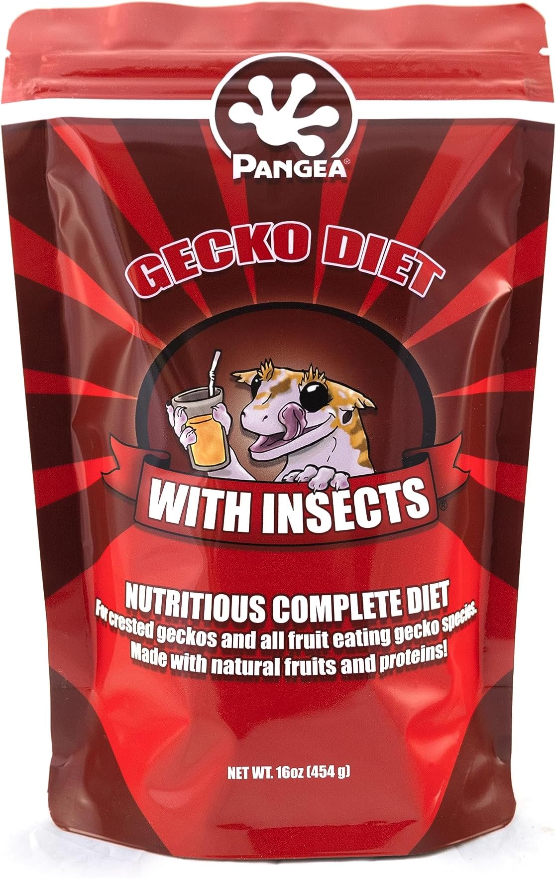 Pangea Fruit Mix with Insects Crested Gecko Complete Diet 1 lb