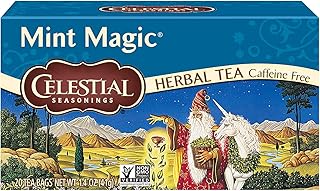 Celestial Seasonings Herbal Tea, Mint Magic,Caffeine Free, 20 tea bags (Pack of 6)