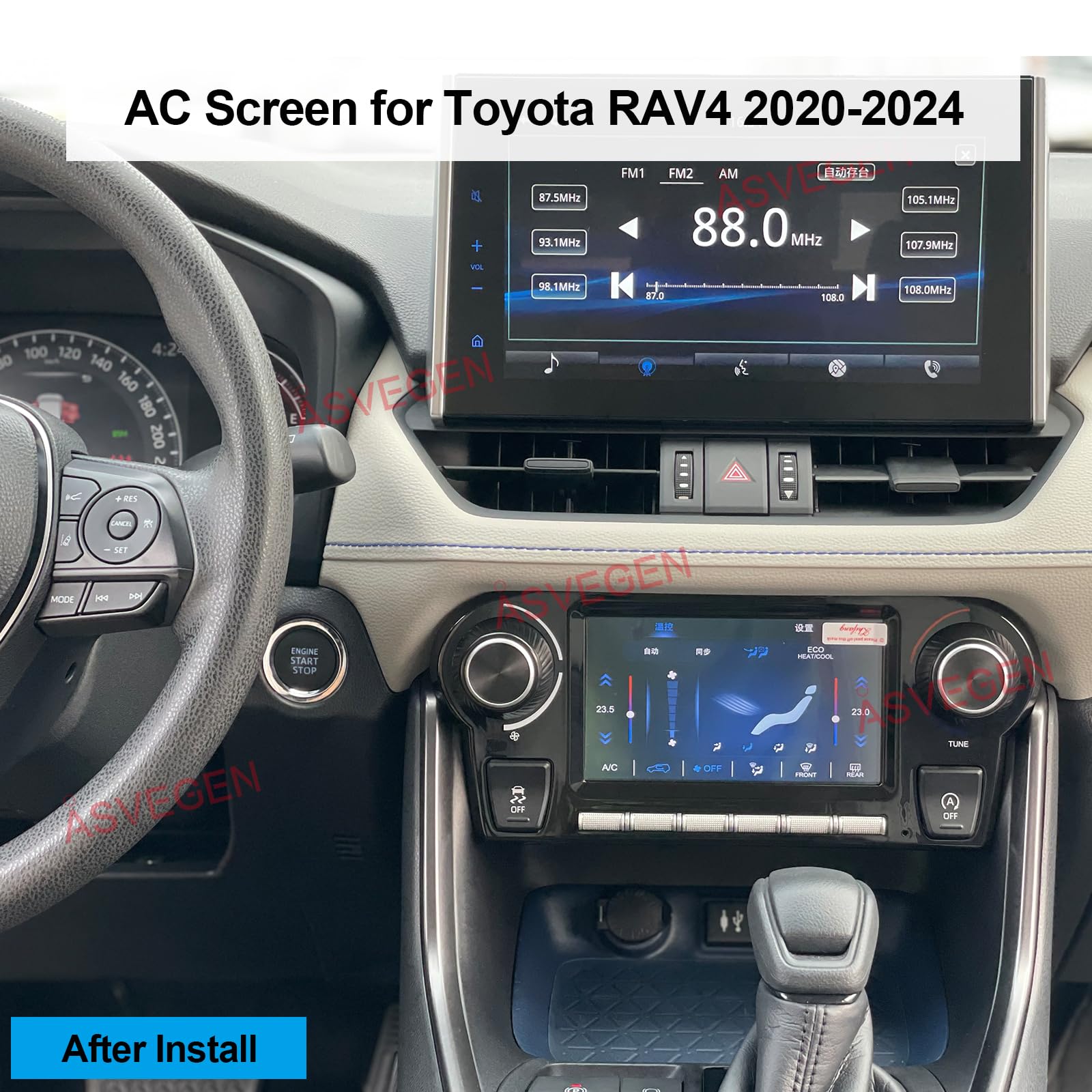 Amazon.co.jp: 6.2インチ LCD タッチスクリーン エアコン 気候制御 車 