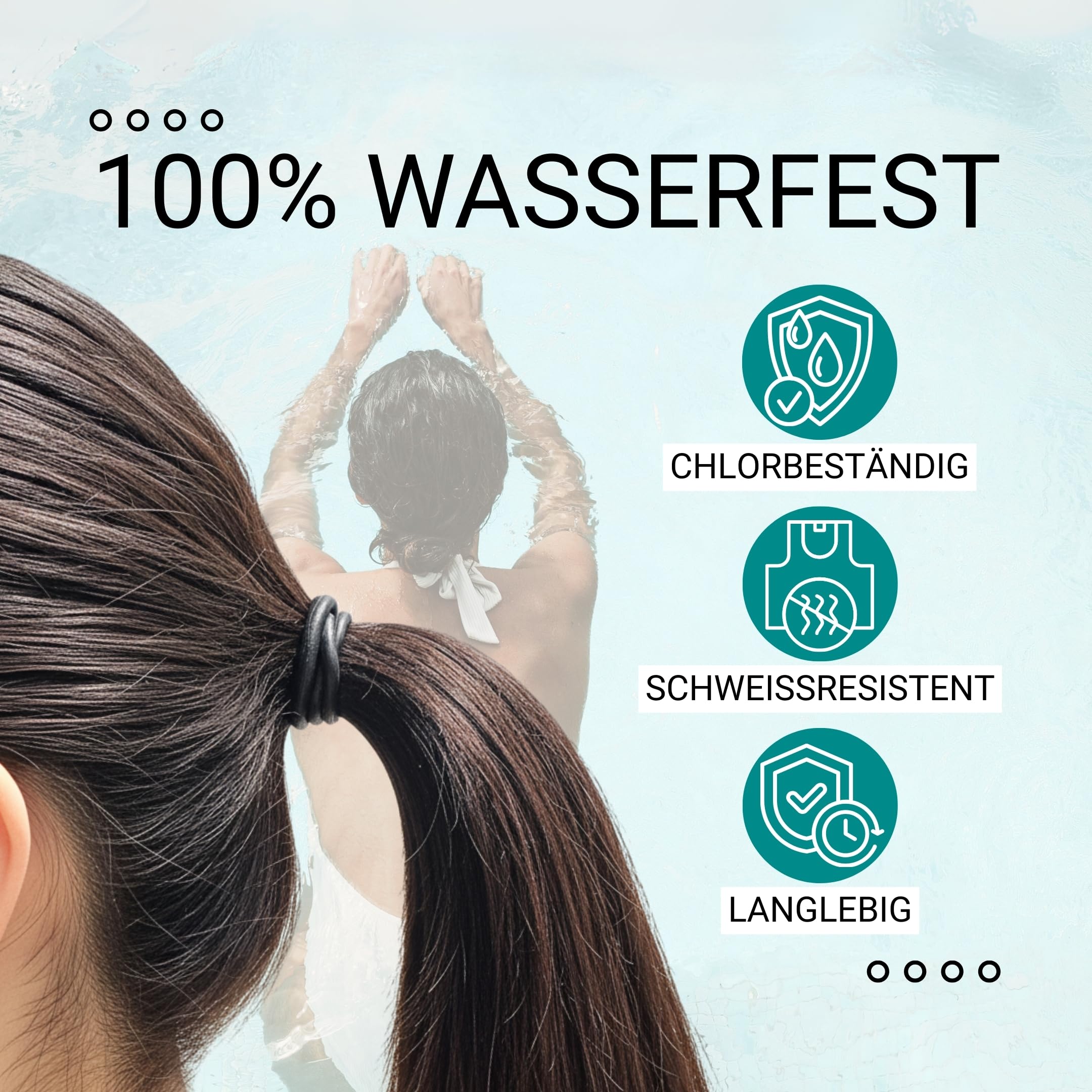 HAARallerliebst Silikonowe gumki do włosów, uniseks, 9 sztuk + pudełko do przechowywania, gumka do włosów premium dla kobiet i mężczyzn, ultra mocne trzymanie – gumka do warkoczy dla kobiet, gumka do