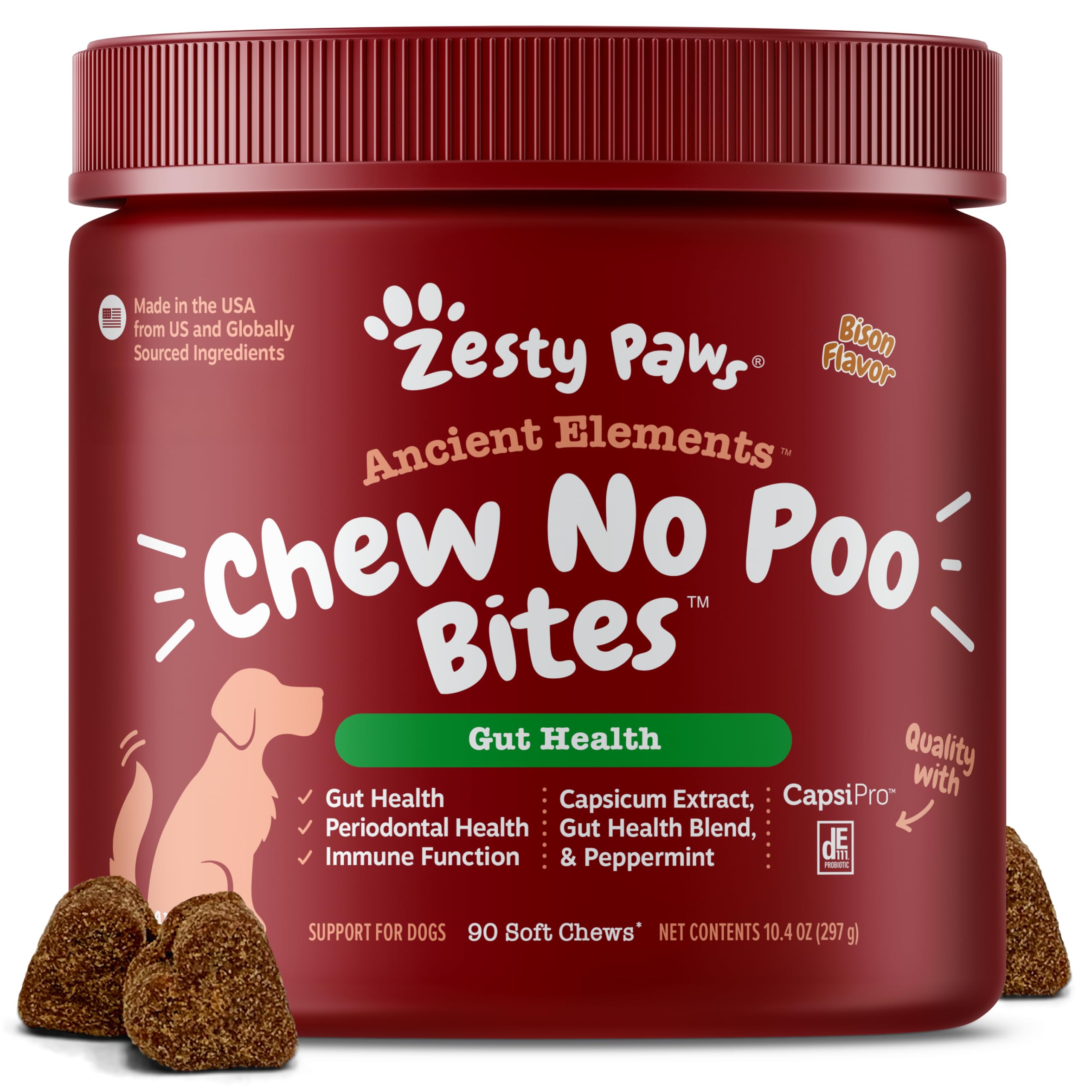 Zesty Paws Chew No Poo Bites