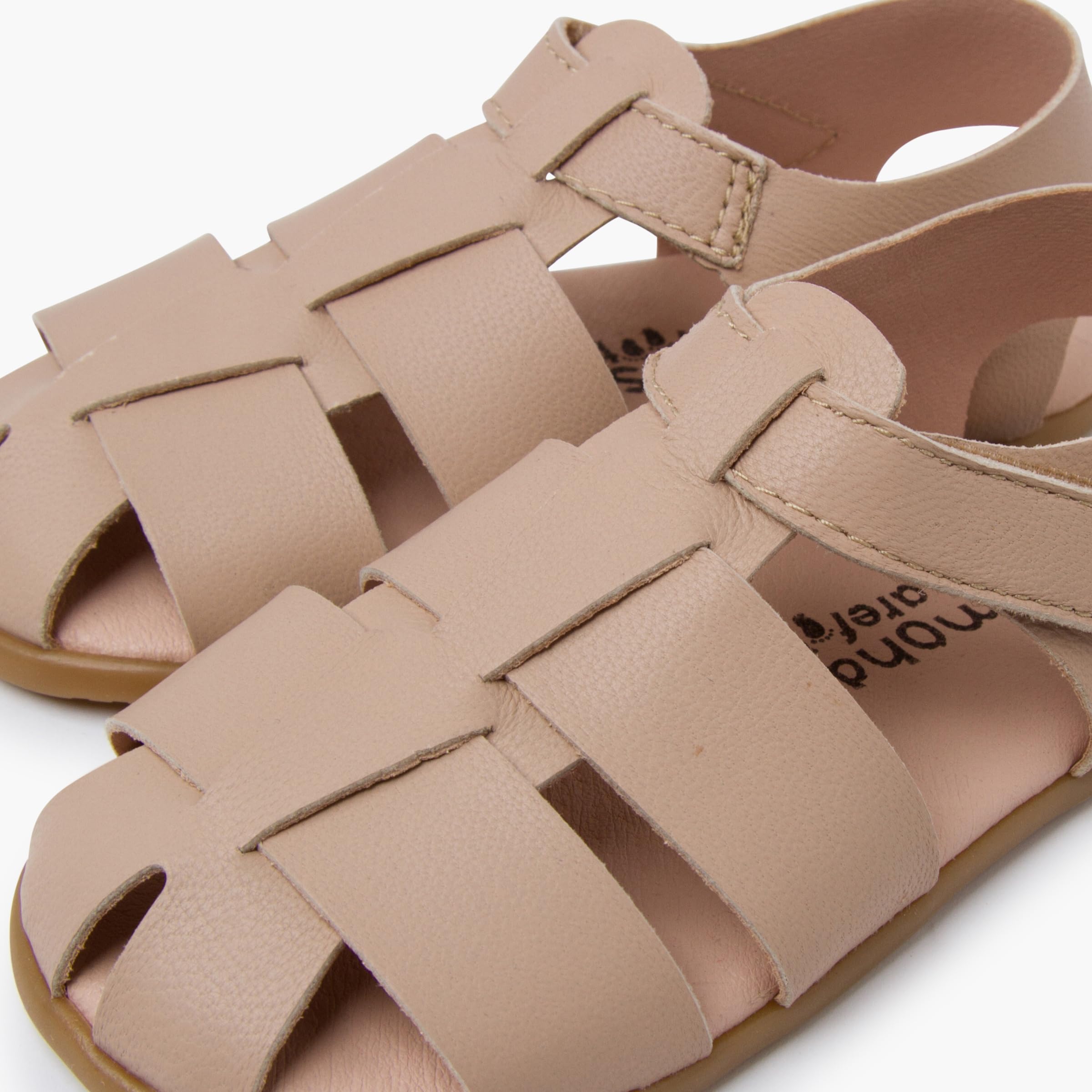 Pisamonas Sandalias Barefoot Tiras Piel