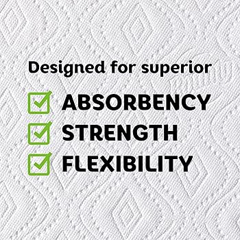 Bounty Quick-Size Paper Towels, White, 16 Family Rolls = 40 Regular Rolls (Packaging May Vary)