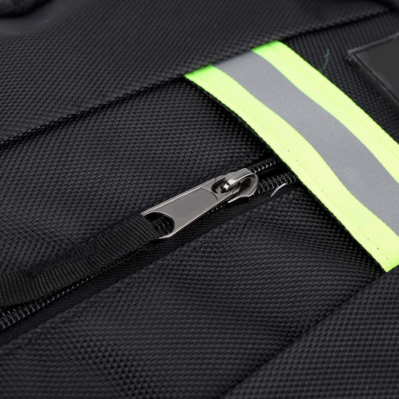 Borsa per Attrezzi , Zaino per Attrezzi 1680D Zaino da Lavoro in Tessuto Oxford Zaino per Attrezzi in Tessuto per Elettricista Idraulico Riparatore(Nero)