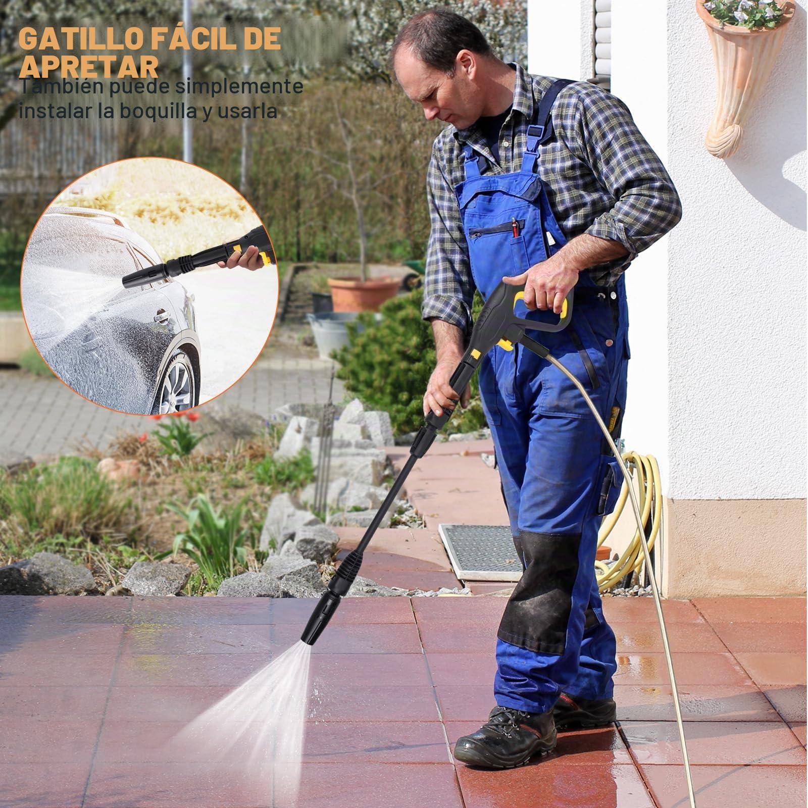 YUET Pistola de Recambio Kit Lanza Quick Connect para Sistema de Rápida para Karcher K2 K3 K4 K5 K7 Pulverización de Lavadora para Limpiadoras a Presión