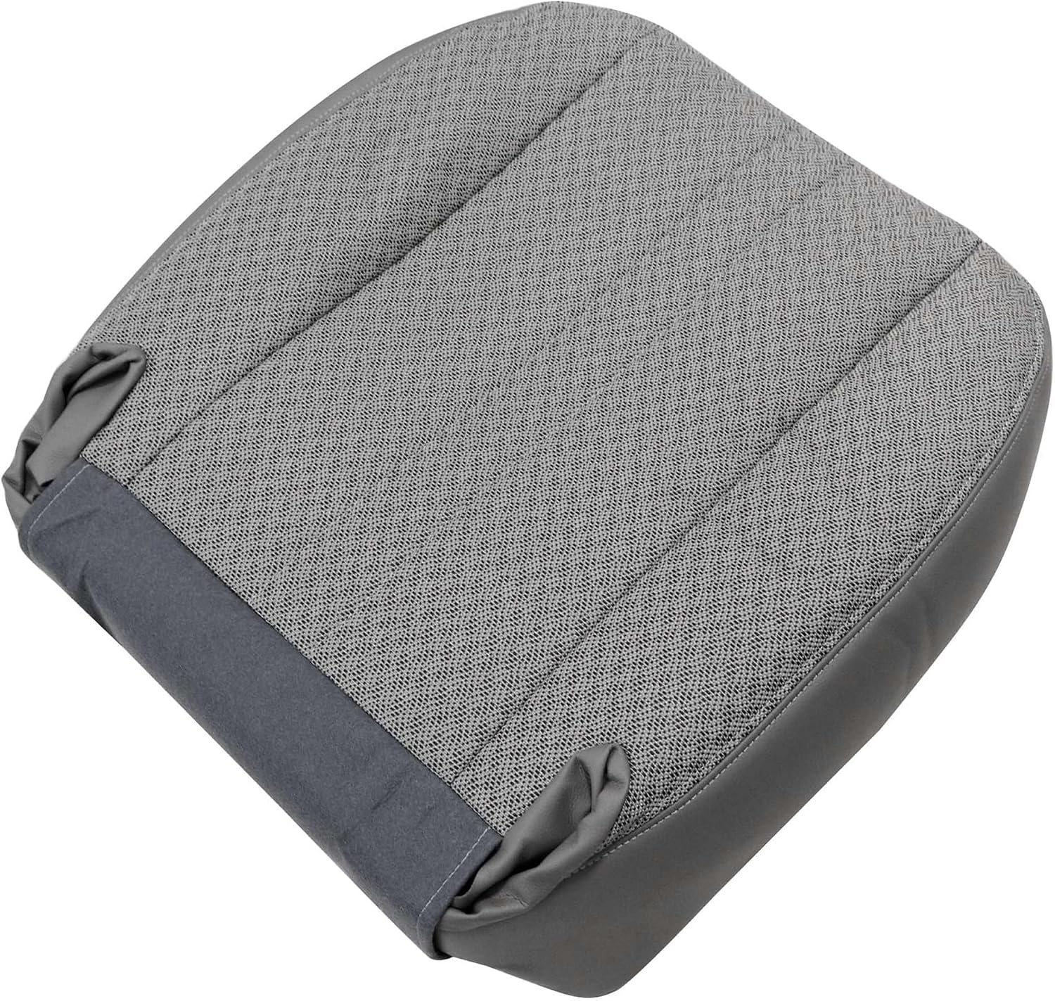 Driver Bottom Cloth Replacement Seat Cover Gray Compatible with Chevy Express & GMC Savana Work Van 1500 2500 3500 2003 2004 2005 2006 2007 2008 2009 2010 2011 2012 2013 2014