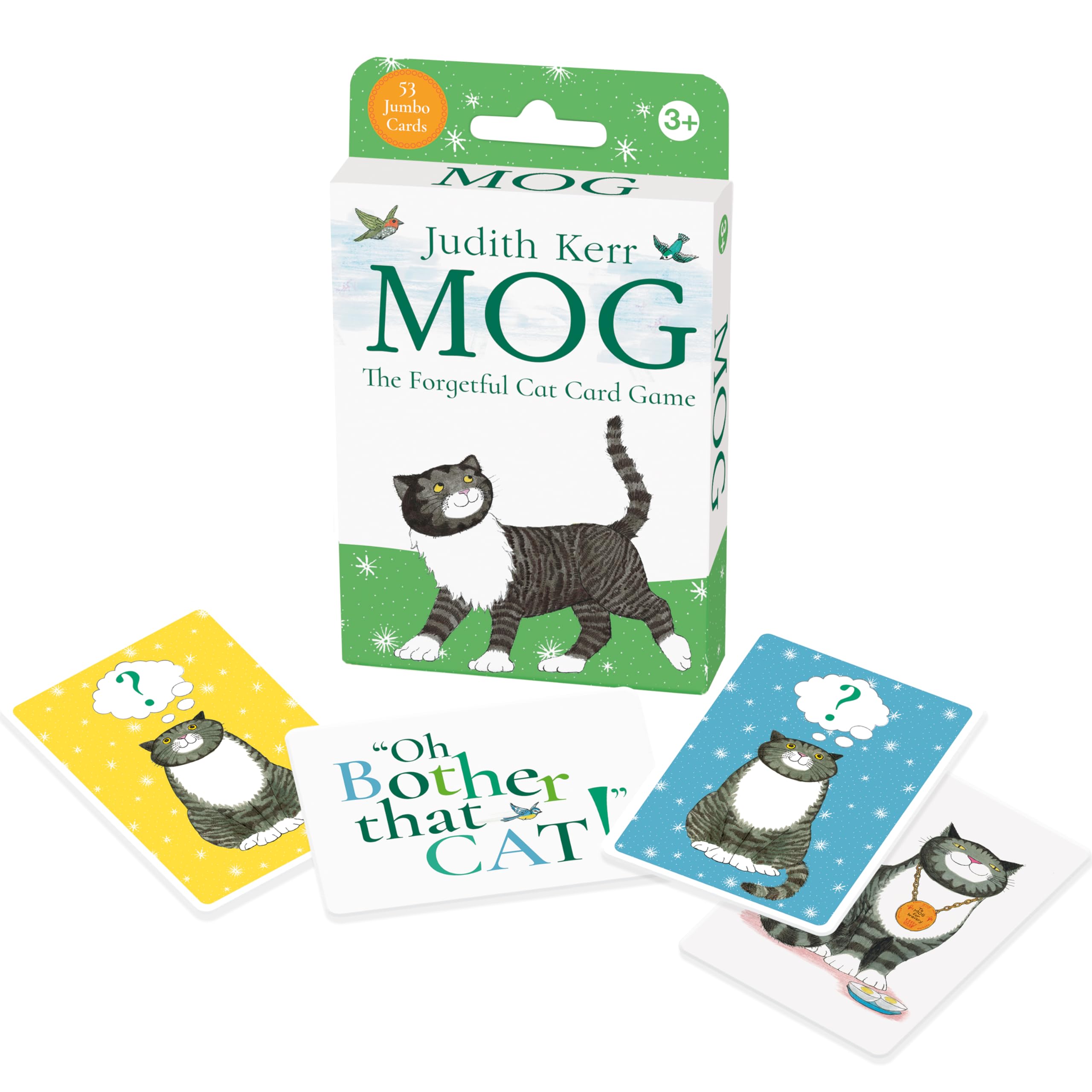 University Games Mog The Forgetful Cat Card Game, Black, White, Orange, Yellow, Green, Blue