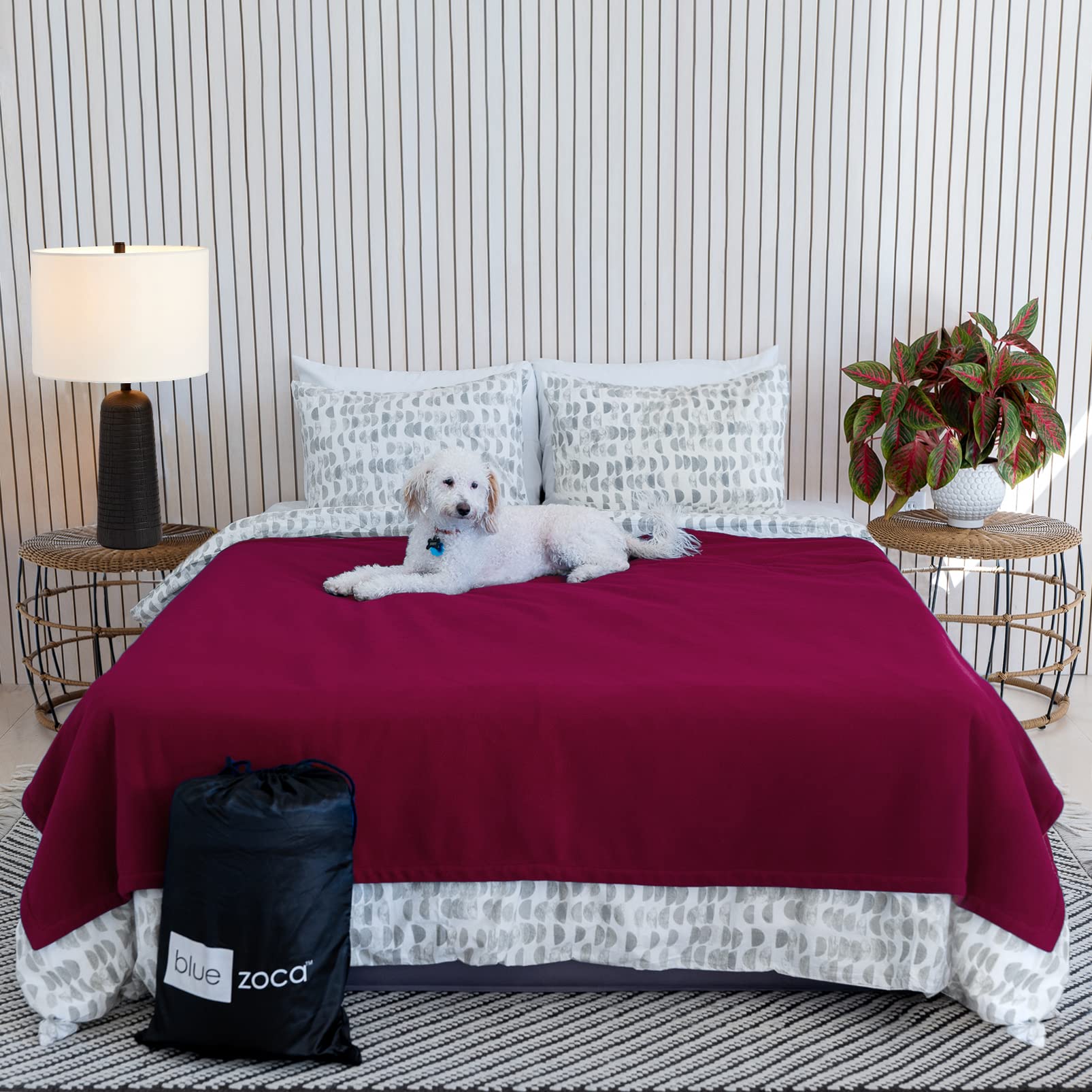 Waterproof Blanket | Machine Washable Dog Bed Cover | Water Proof Blanket to Protect Your Bed Couch Car from Leaks Spills & Accidents | for Adults