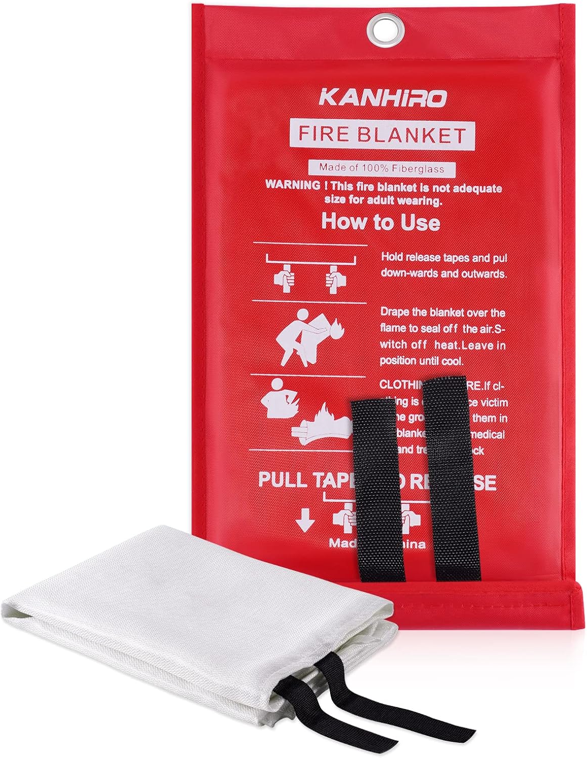 kanhiro Emergency Fire Blanket for Home Kitchen