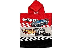 Hot Wheels Kids Hooded Beach Towel