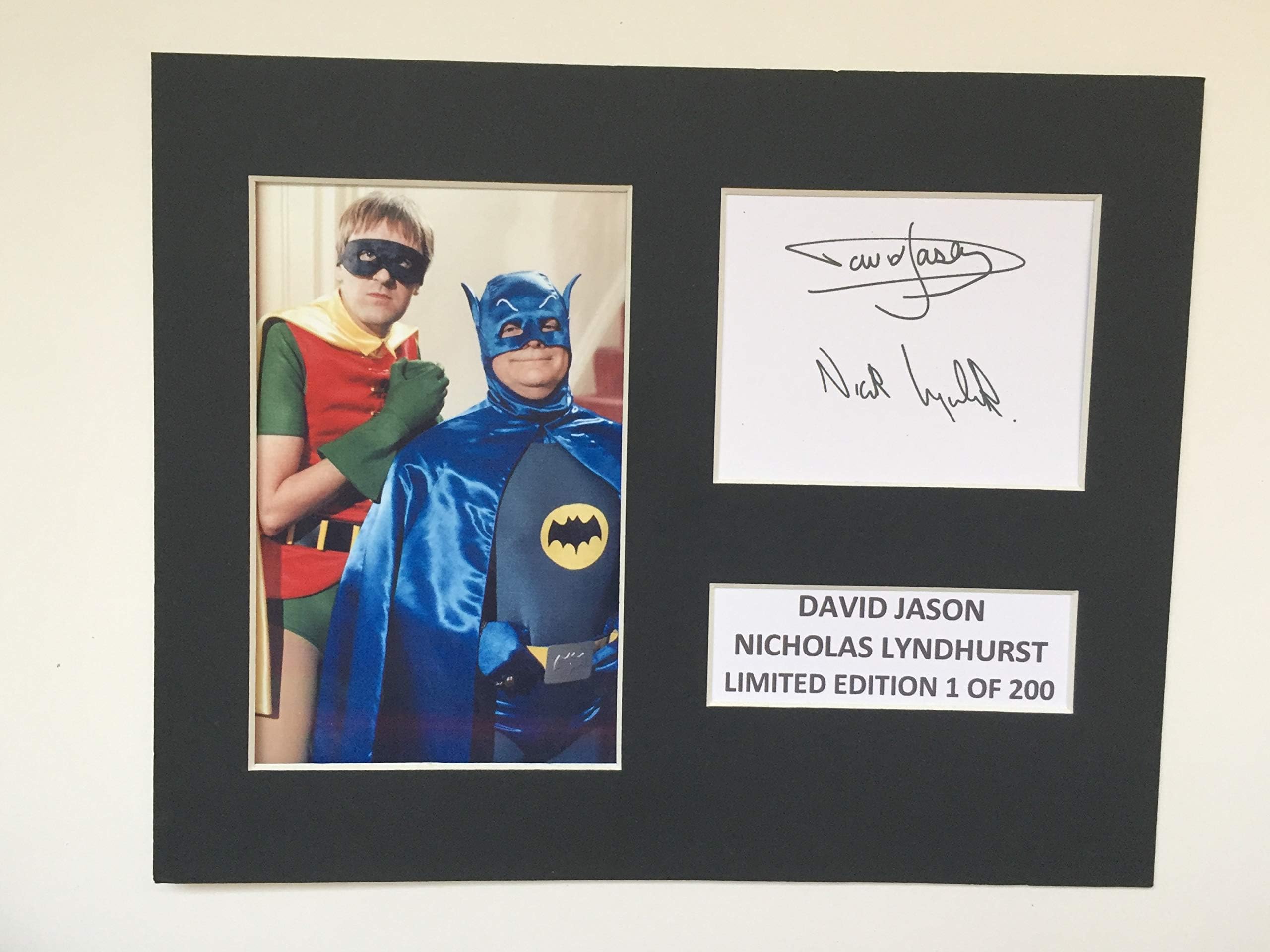 LIMITED EDITION DAVID JASON & NICHOLAS LYNDHURST ONLY FOOLS SIGNED DISPLAY PRINTED AUTOGRAPH AUTOGRAPH AUTOGRAF AUTOGRAM SIGNIERT SIGNATURE MOUNT FRAME