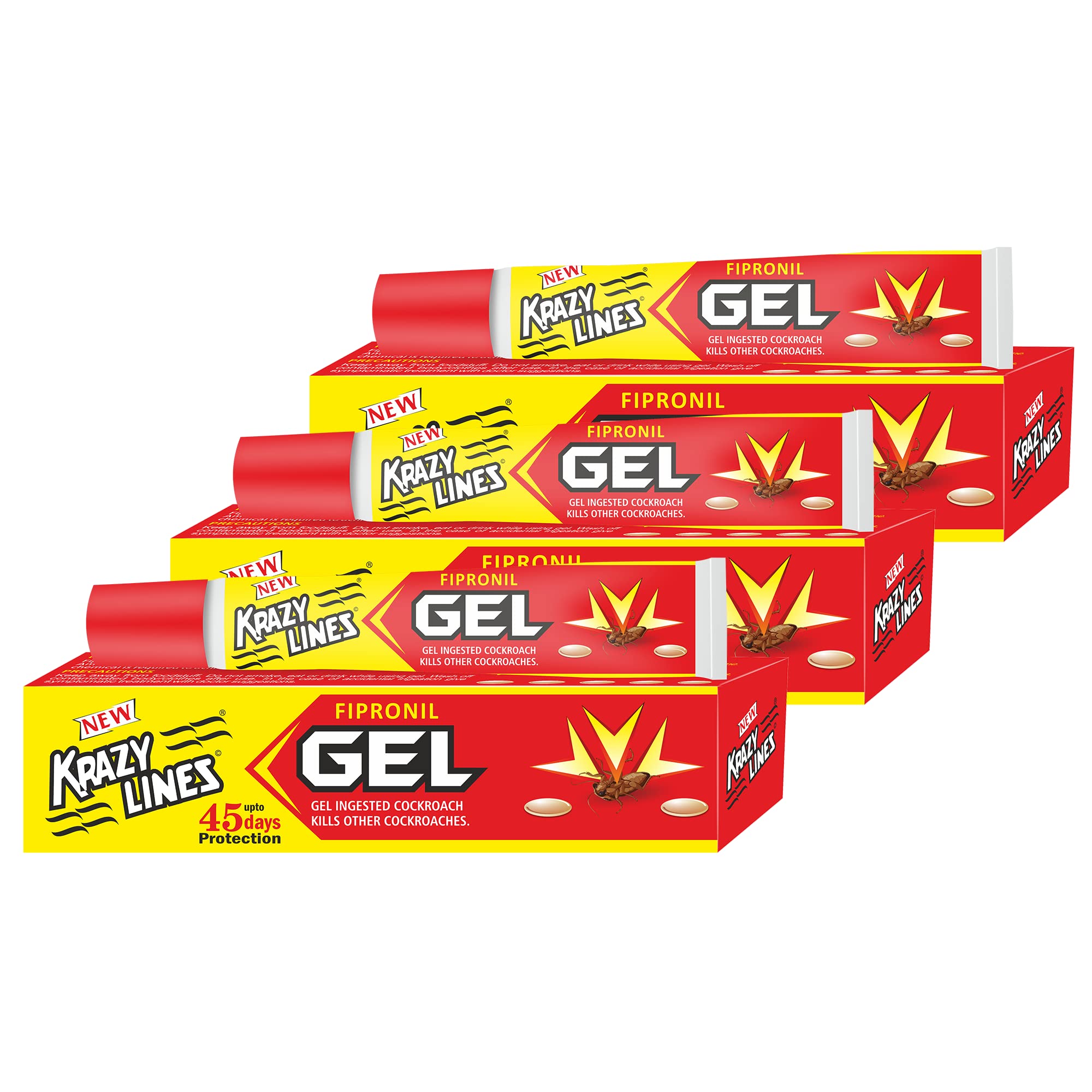 Krazy Lines Fipronil Gel (Multicolour) Pack of 3 (B083GVJLK5) Amazon Price History, Amazon Price Tracker
